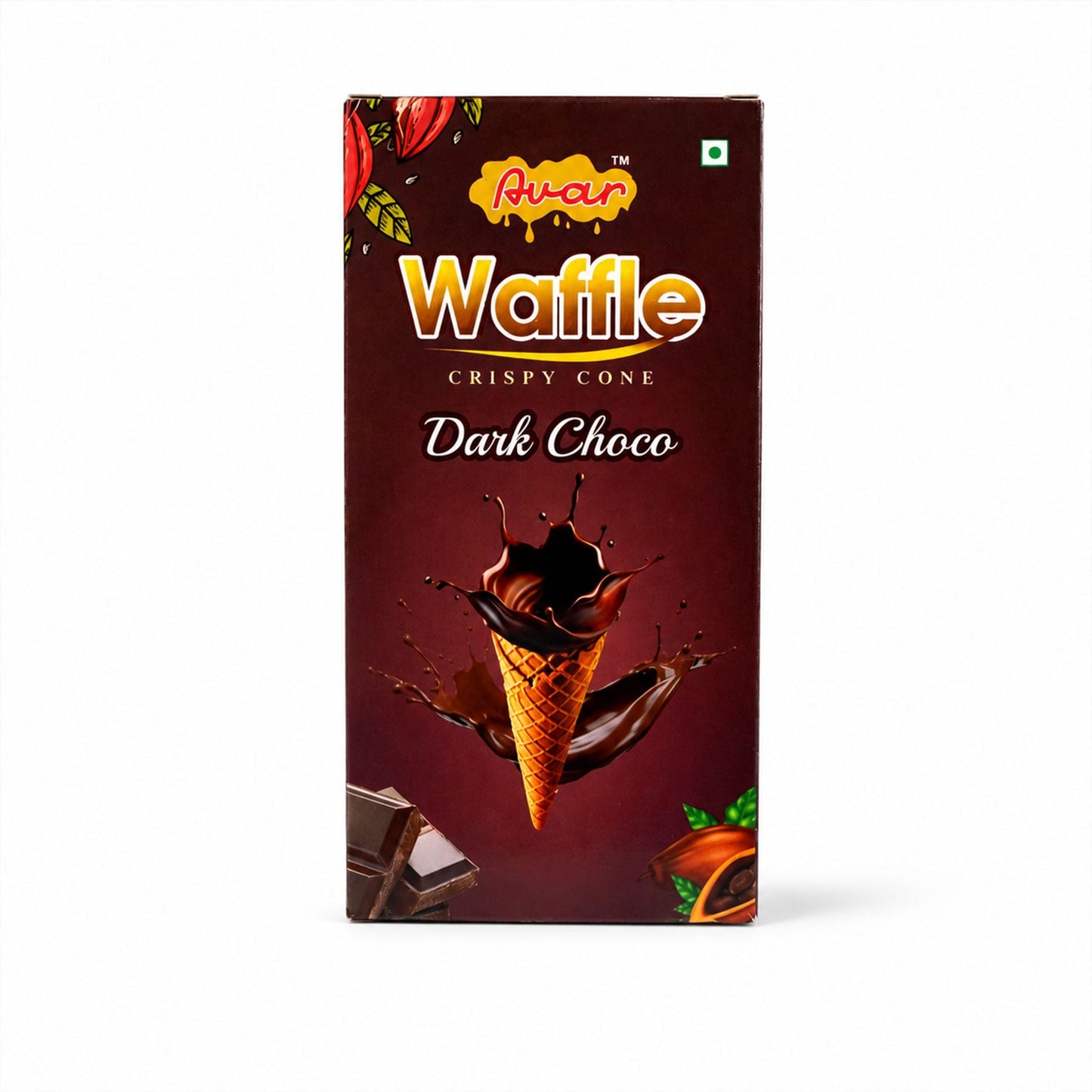Avar Waffle Crispy Cone – Dark Choco Flavour (150 Gm)