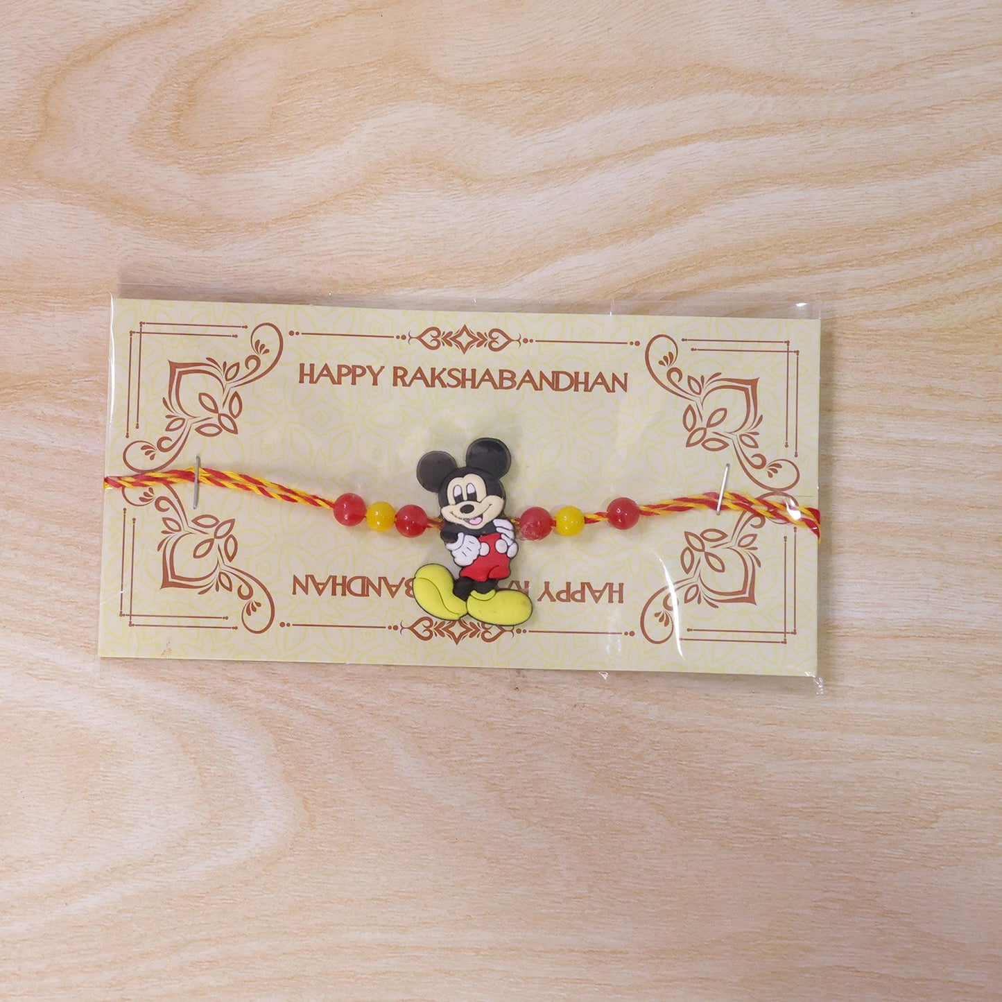 Cartoon Mouse Character Kids Beaded Designer Rakhi for Brother