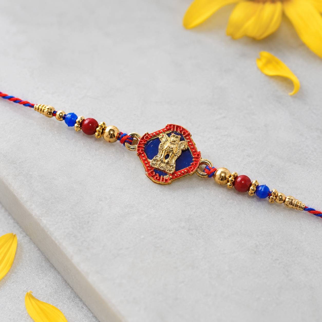 Ashoka Stambh National Emblem Designer Rakhi For Brother