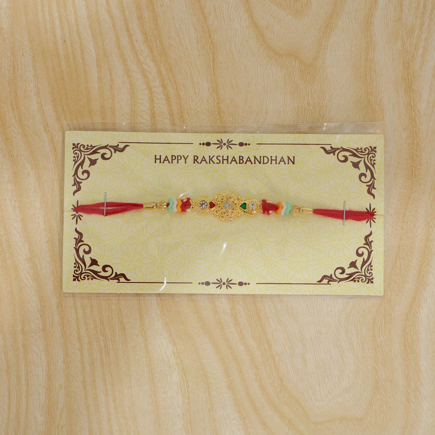 Style Stone Studded Premium Designer Beaded Rakhi for Brother