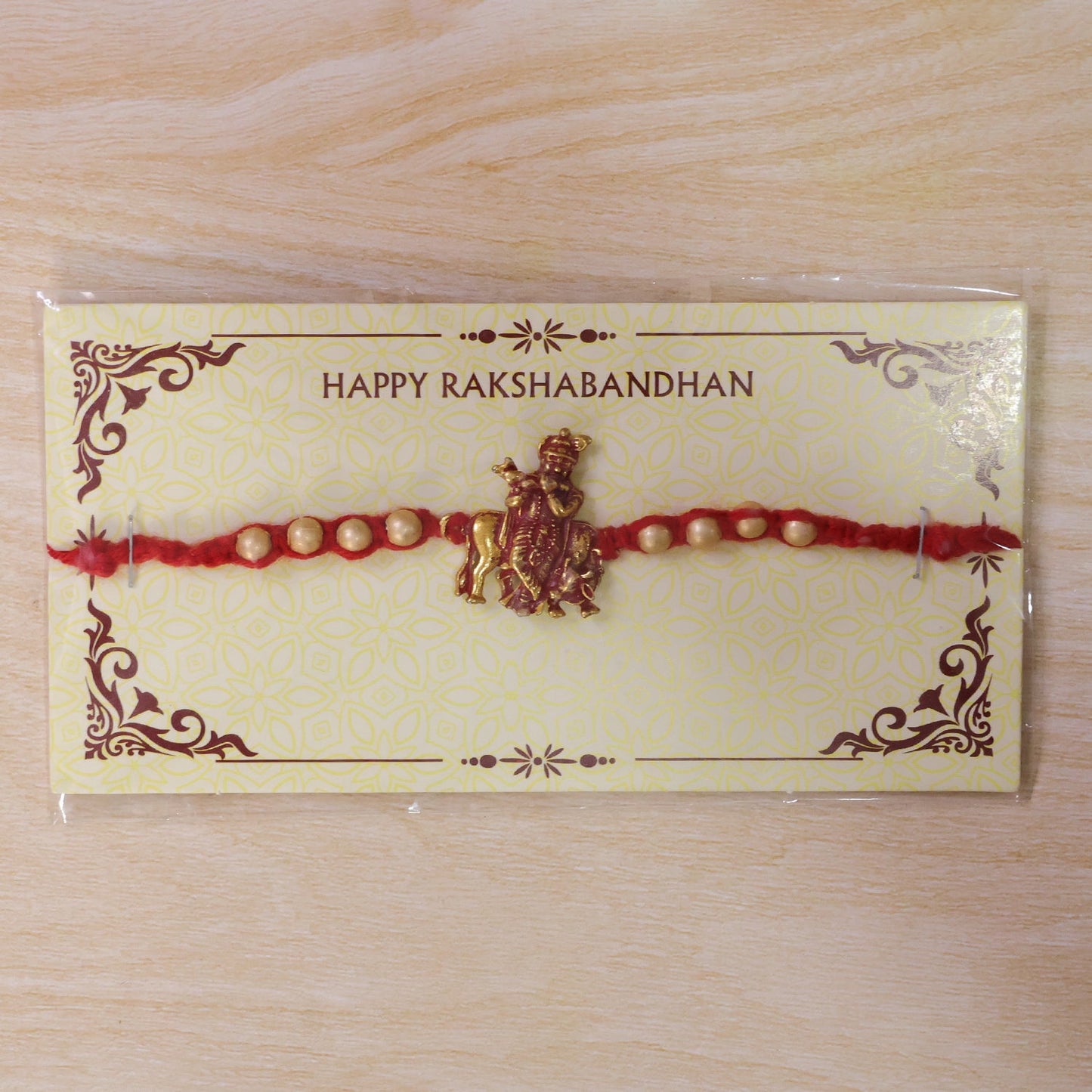 Krishna Character Beaded Designer Premium Traditional Rakhi for Brother