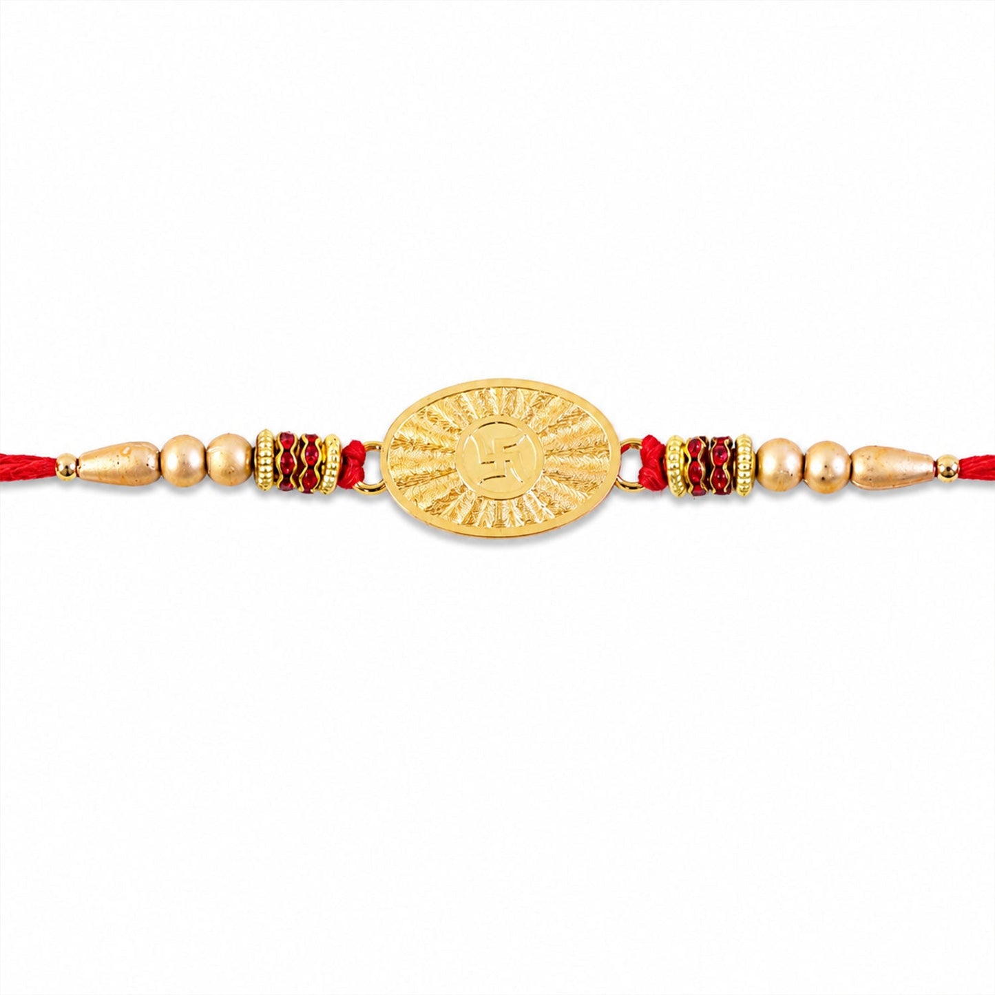 Round Swastik Symbol Designer Rakhi for Brother