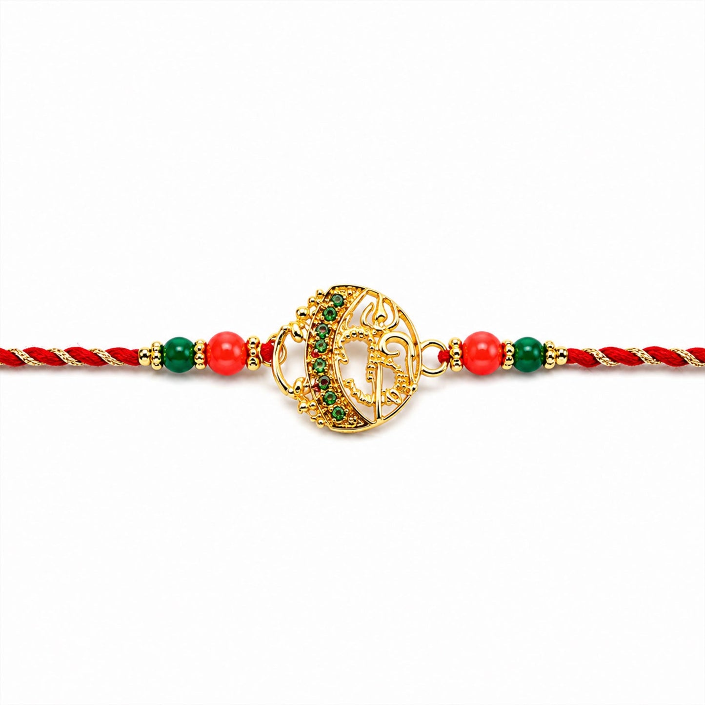 Ornate Om Symbol Premium Designer Rakhi for Brother