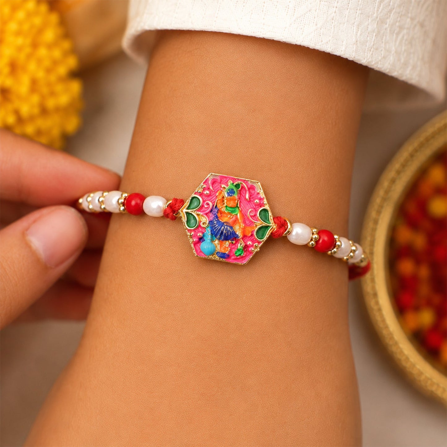 Hanuman ji Designer Premium Traditional Rakhi for Brother