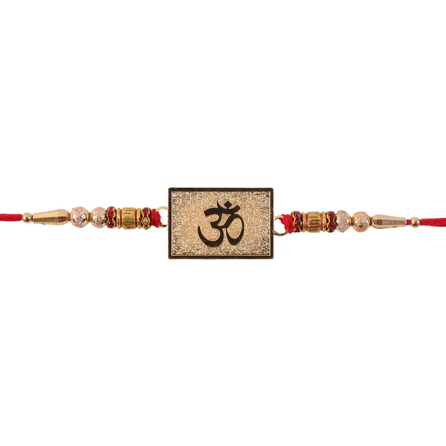 Om Symbol Square Textured Designer Rakhi for Brother