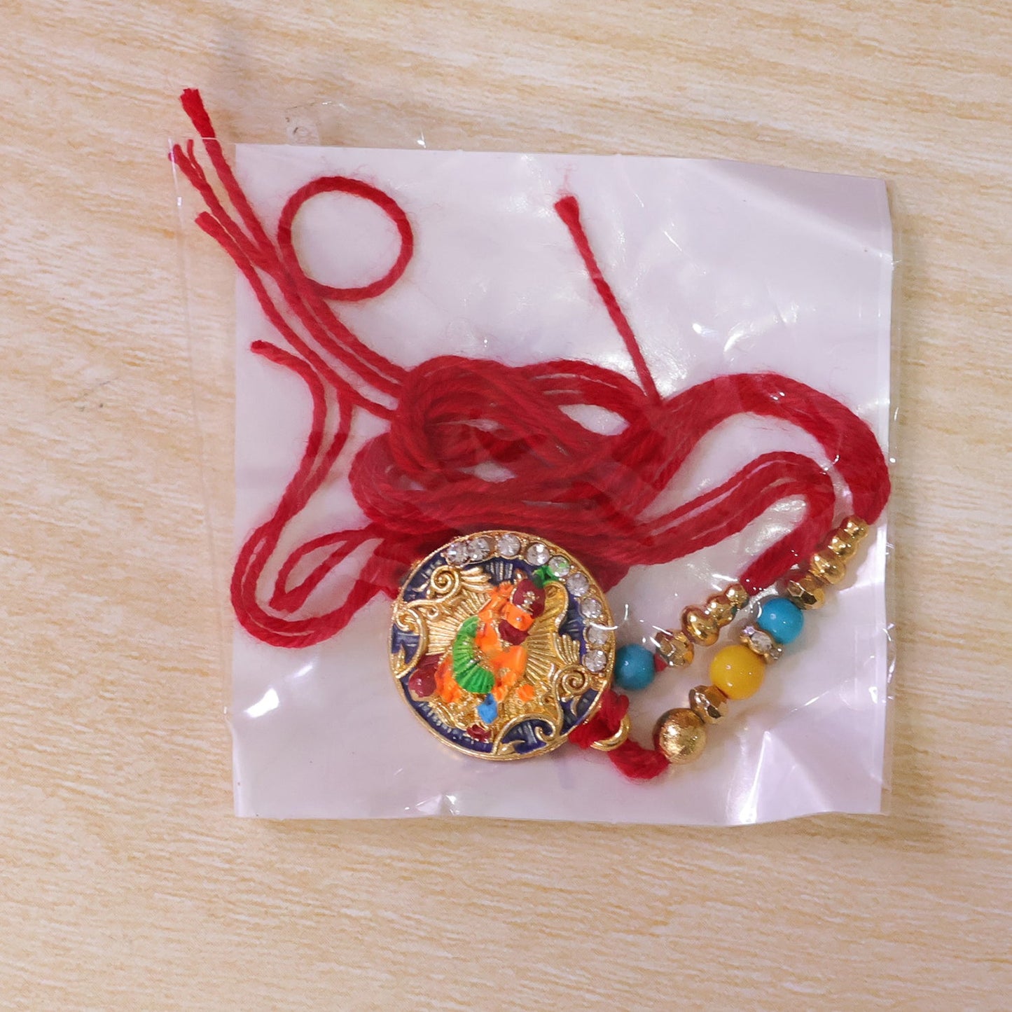 Divine Hanuman ji Beaded Designer Premium Traditional Rakhi for Brother