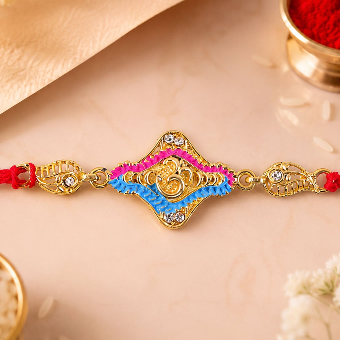 Religious Om Symbol Premium Designer Rakhi for Brother