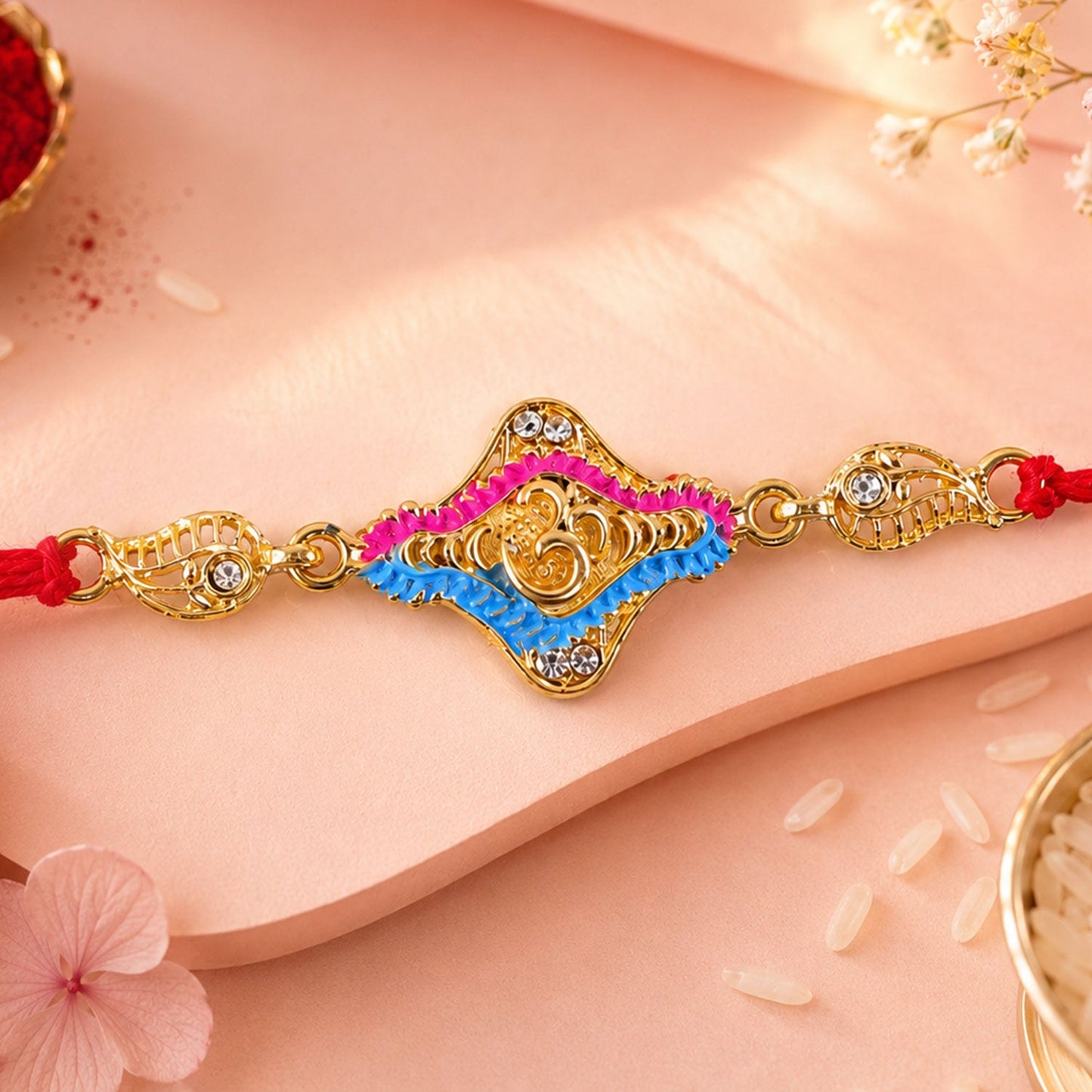 Religious Om Symbol Premium Designer Rakhi for Brother