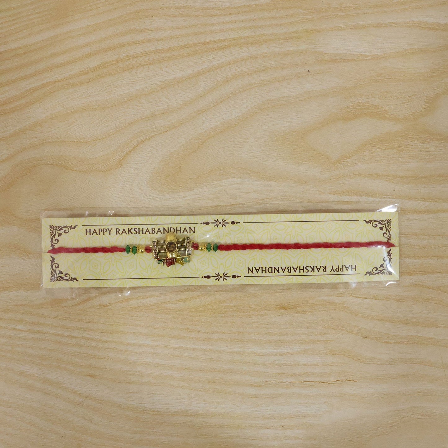 Divine Mahadev Shivling Rakhi with Stones & Beads Rakhi for Brother
