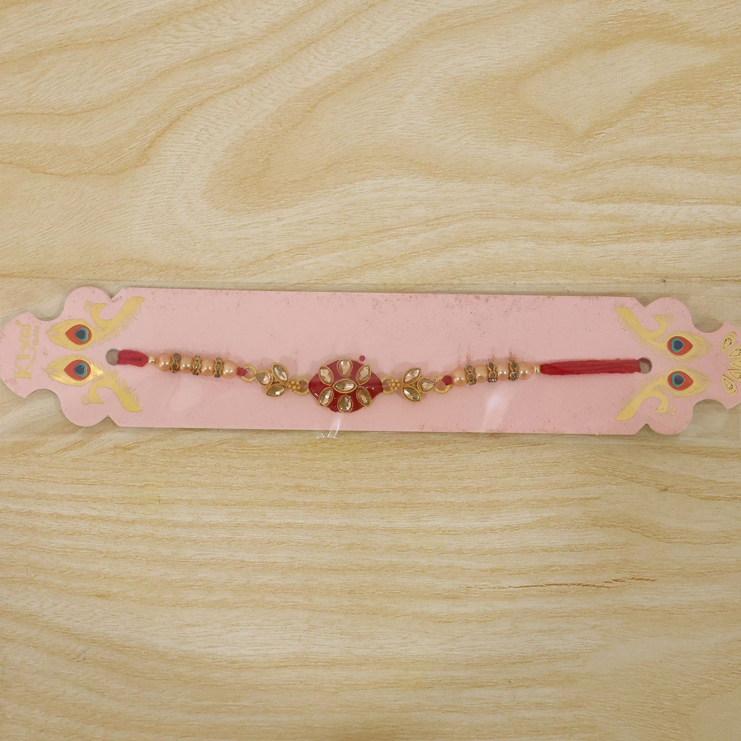 Floral Cluster Beaded Designer Premium Traditional Rakhi for Brother