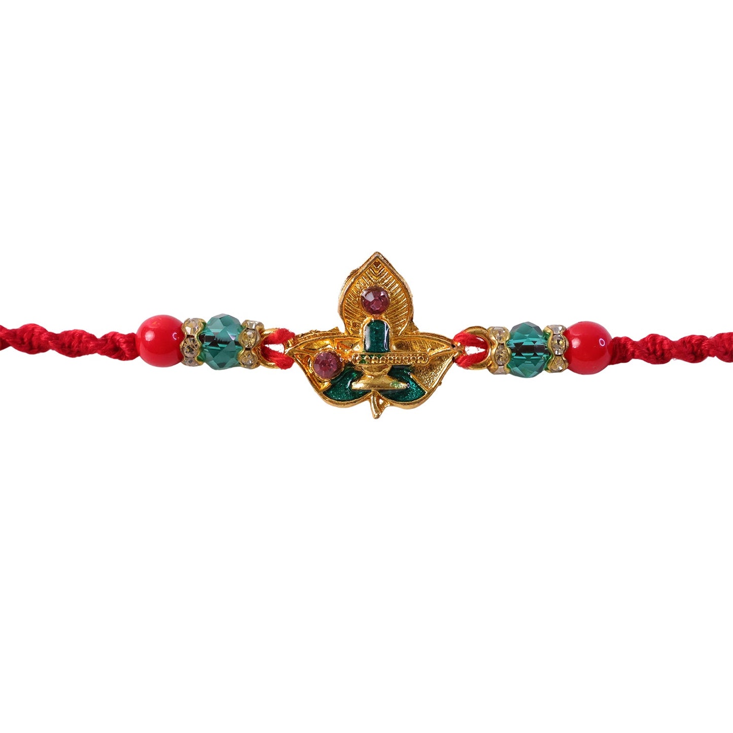 Om Ganesha Multicolor Rakhi for Brother Bhai Raksha Bandhan Festival Special Gift