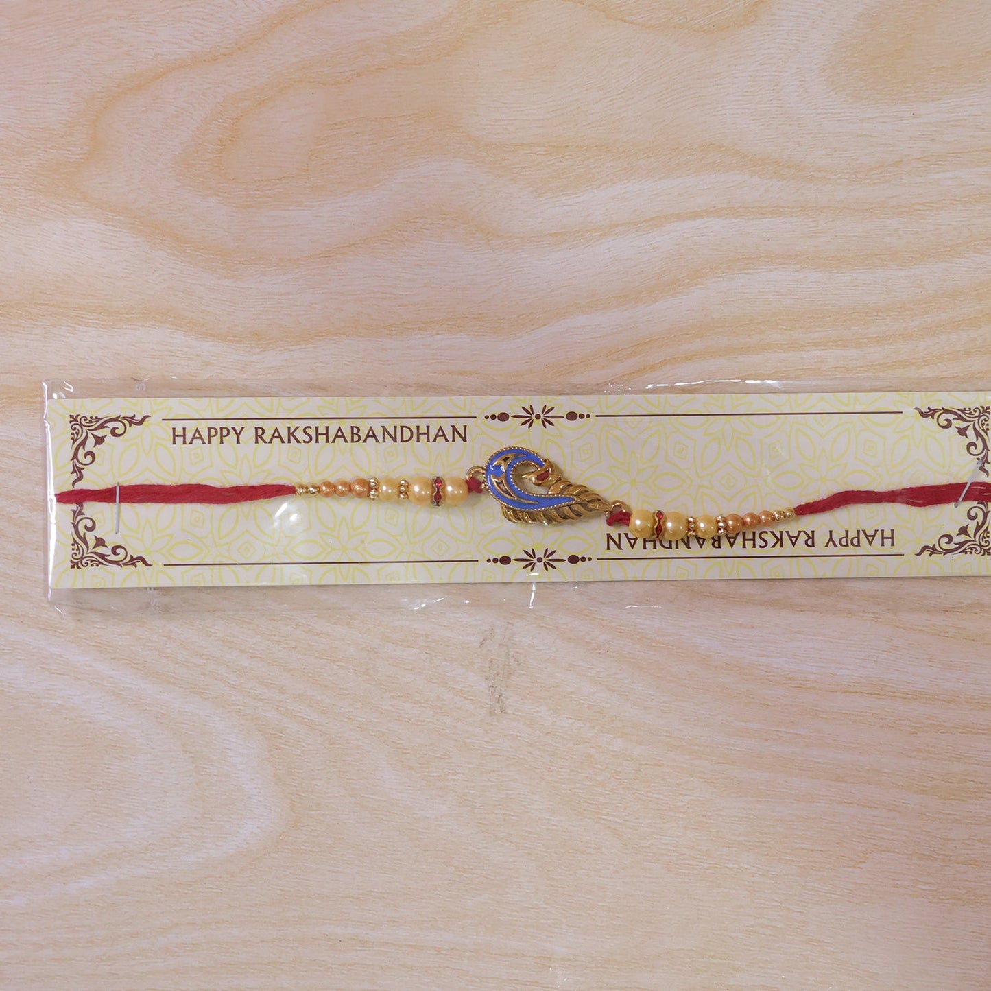Blue Peacock Meenakari Rakhi for Brother Bhai Raksha Bandhan Festival Special Gift