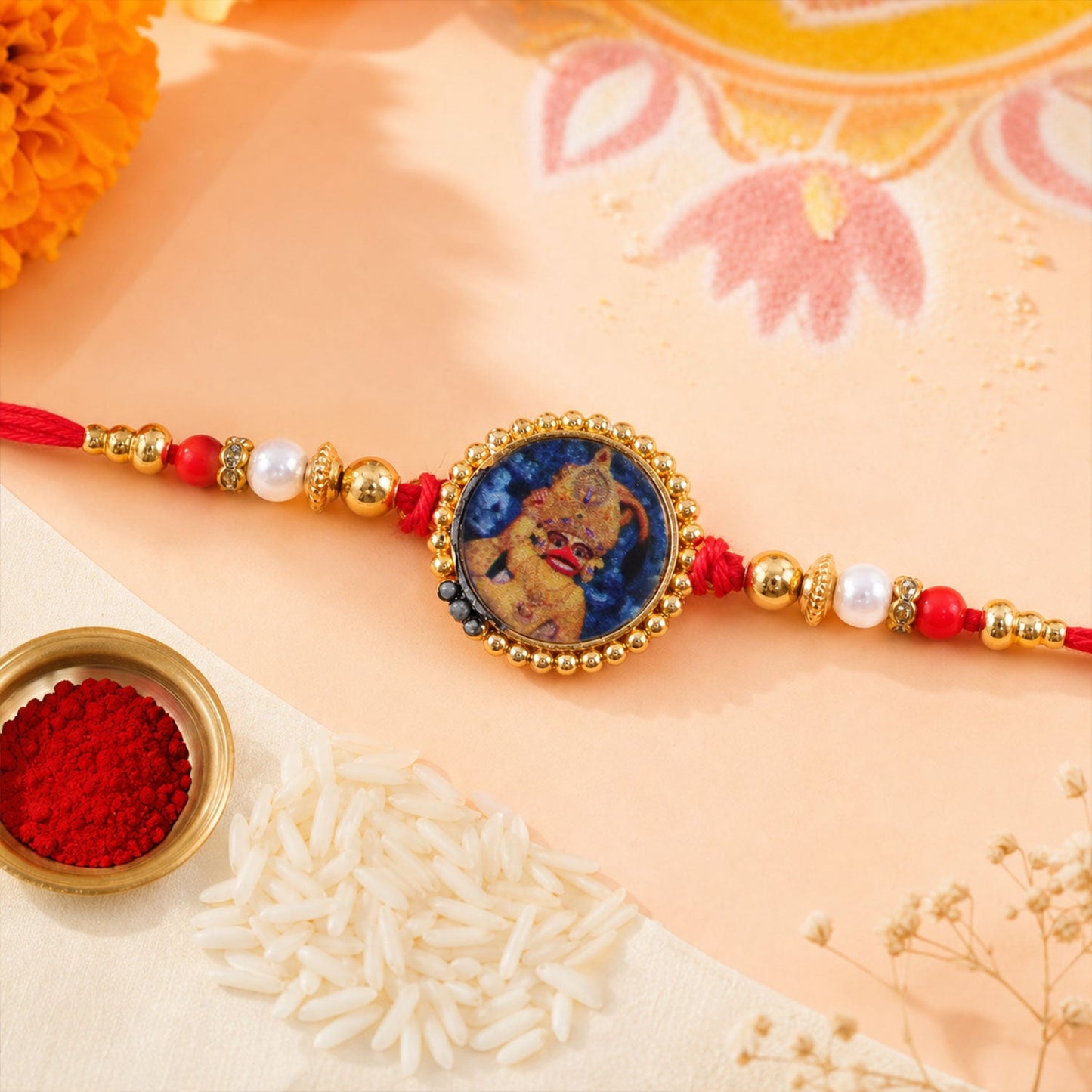 Hanuman Ji Photo Premium Designer Traditional Rakhi for Brother
