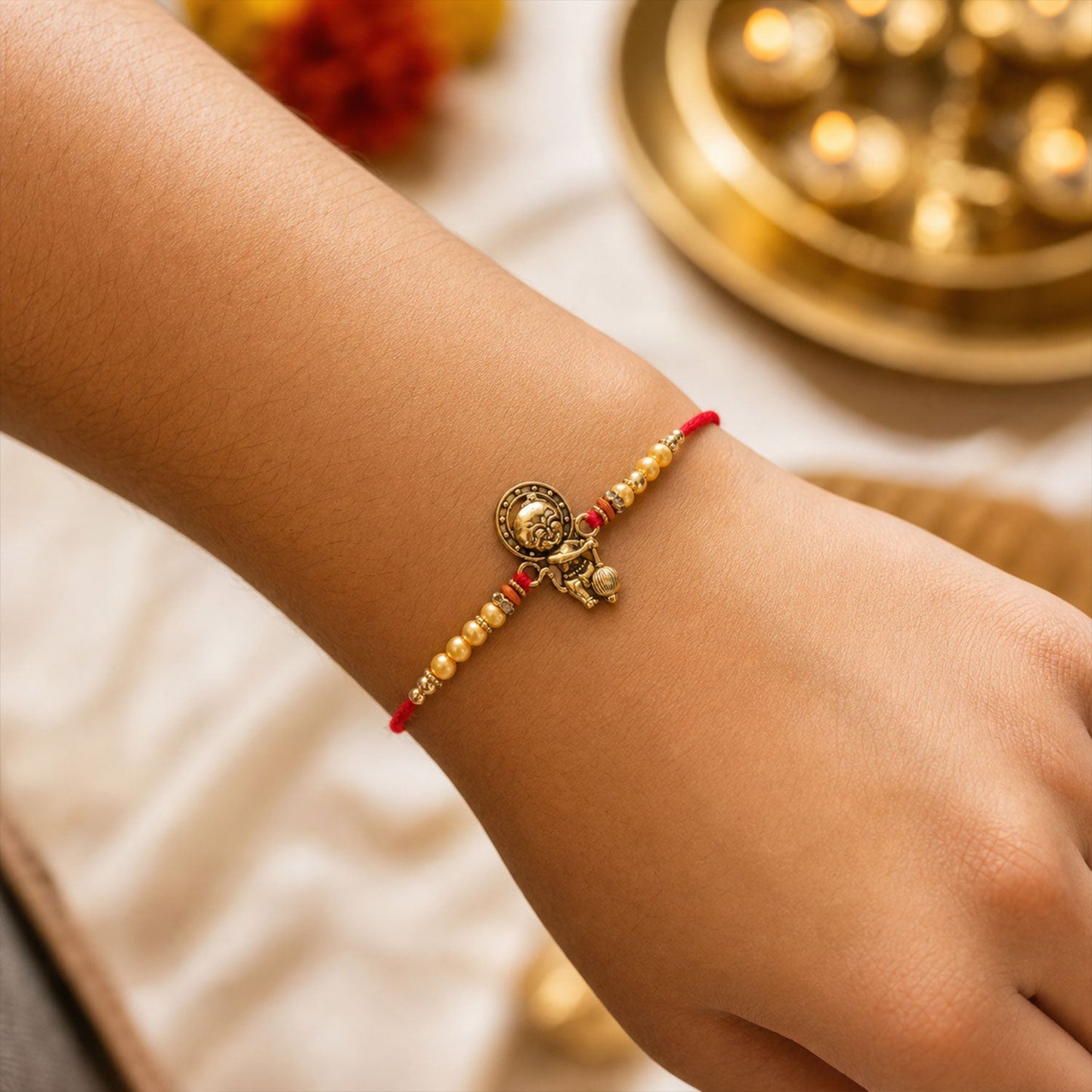Bal Hanuman Charm Premium Designer Traditional Rakhi for Brother