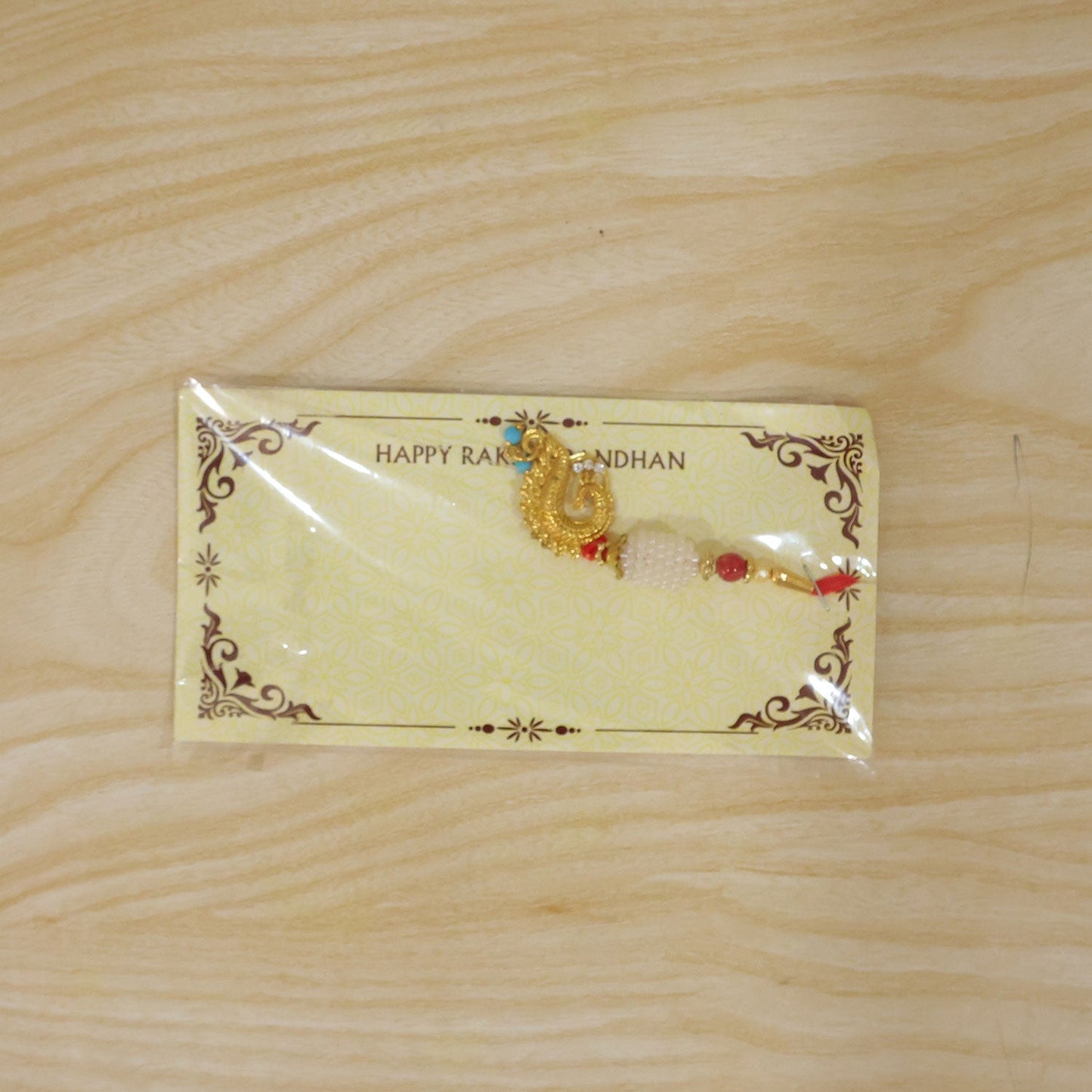 Peacock Lumba Hanging Beaded Premium Designer Rakhi for Raksha Bandhan