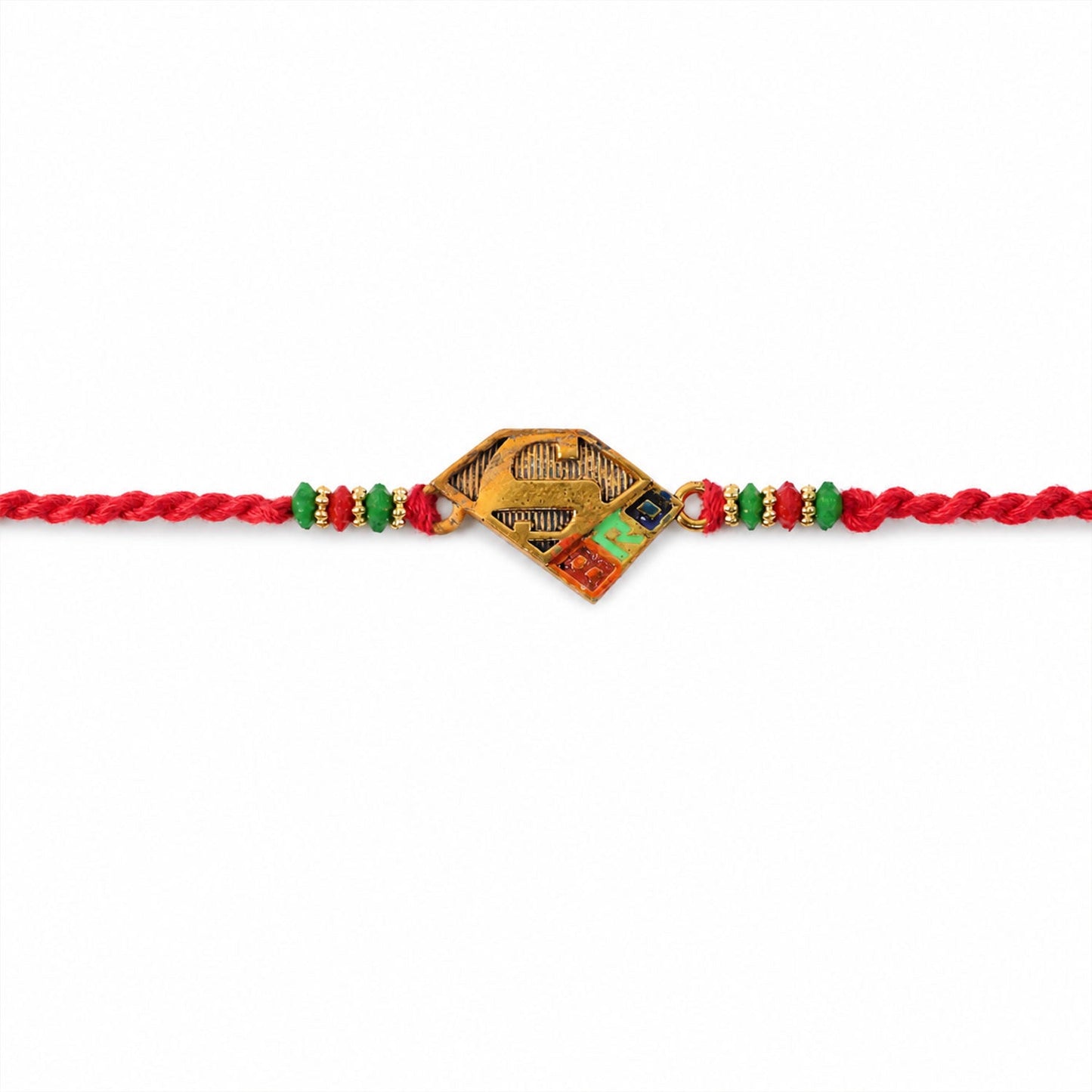 Bro Text Designer Premium Traditional Rakhi for Brother