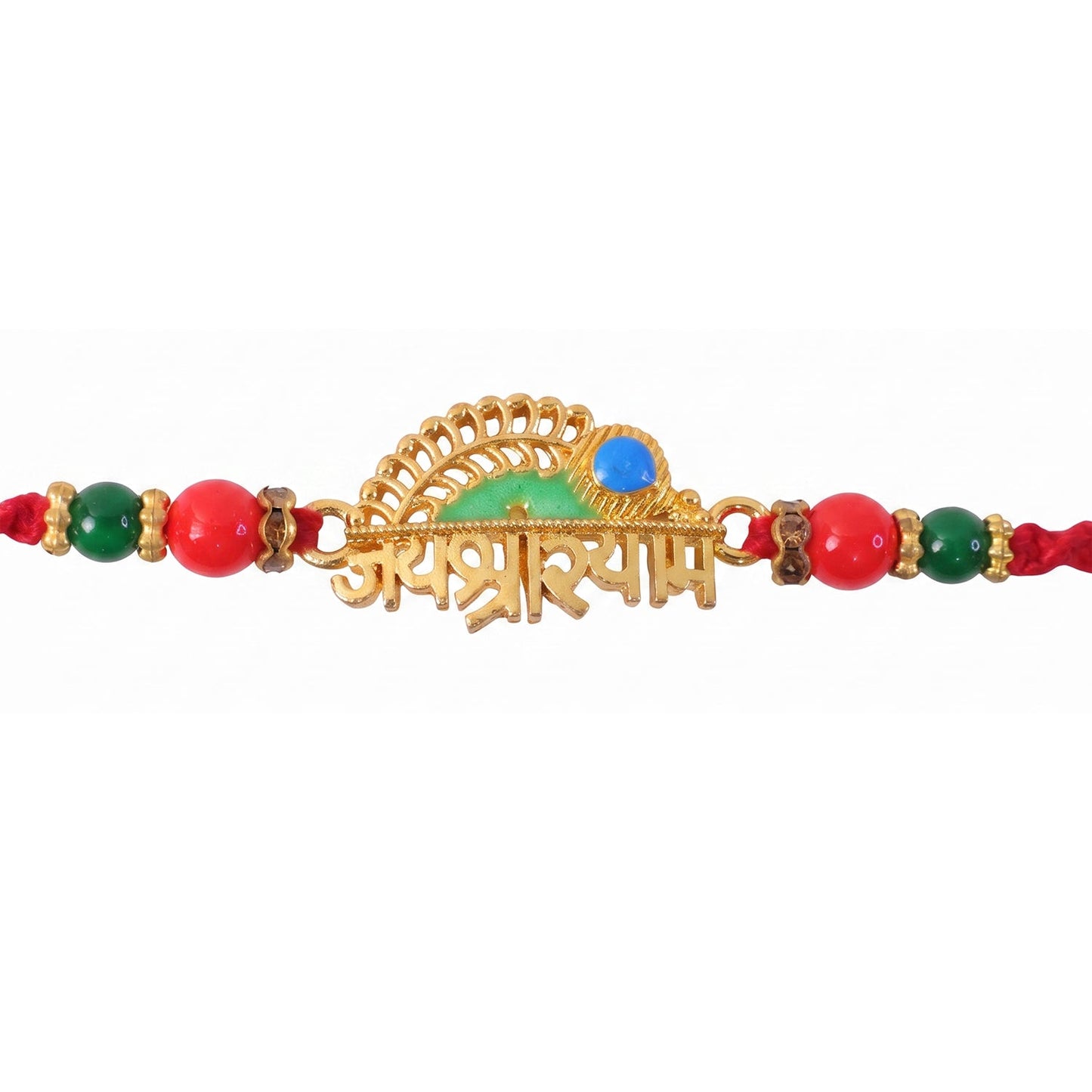 Shree Shyam Peacock Rakhi for Brother Bhai Raksha Bandhan Festival Special Gift Set