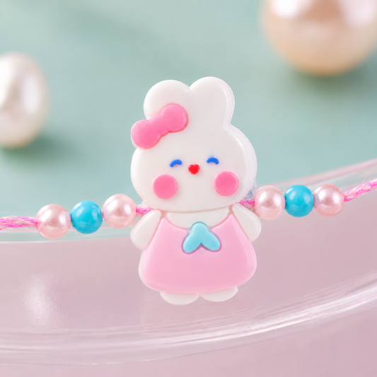 Bunny Character Kids Beaded Premium Designer Rakhi for Brother