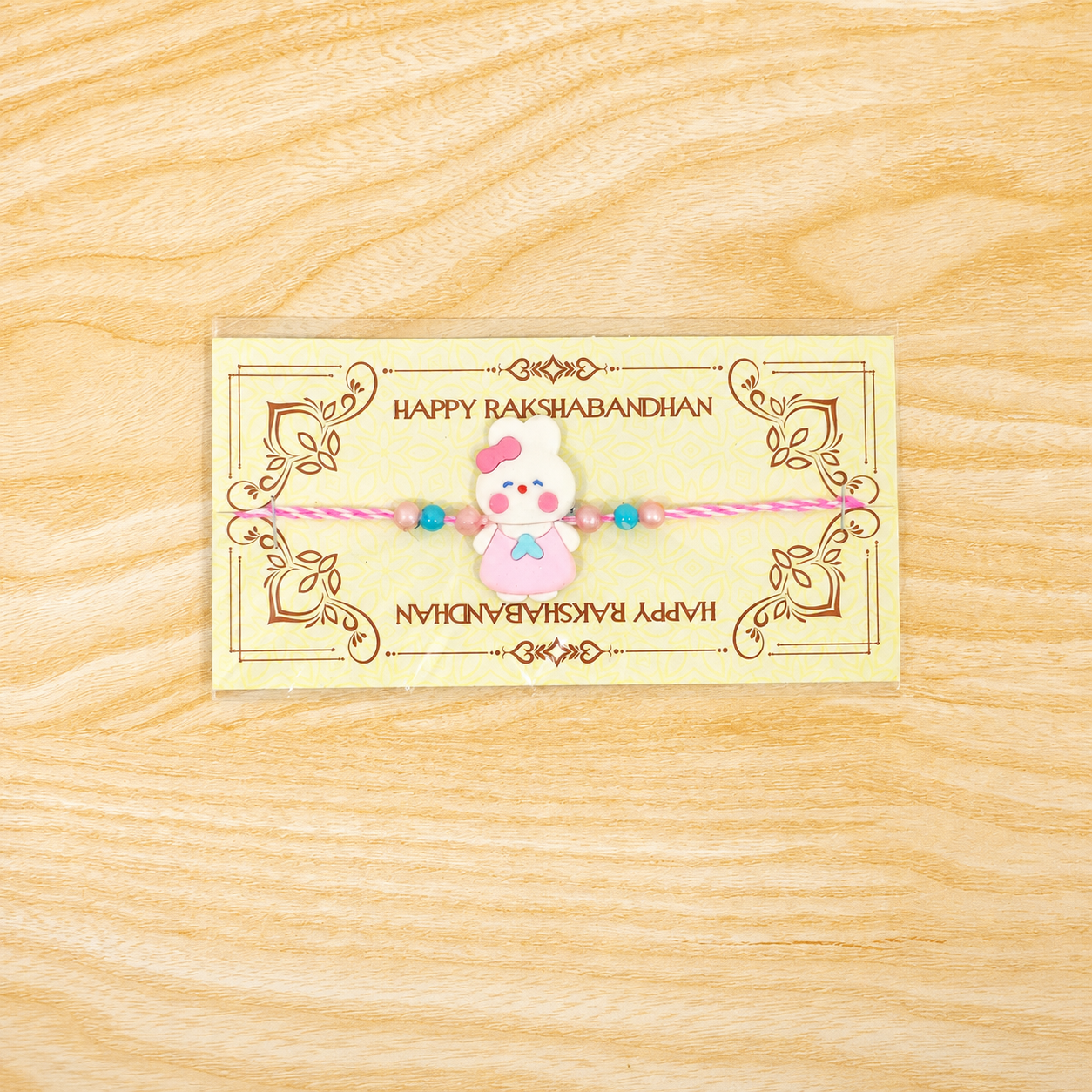 Bunny Character Kids Beaded Premium Designer Rakhi for Brother