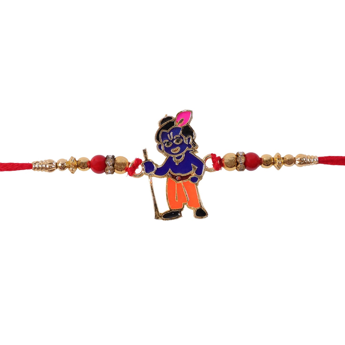 Krishna Character Premium Beaded Traditional Rakhi for Brother