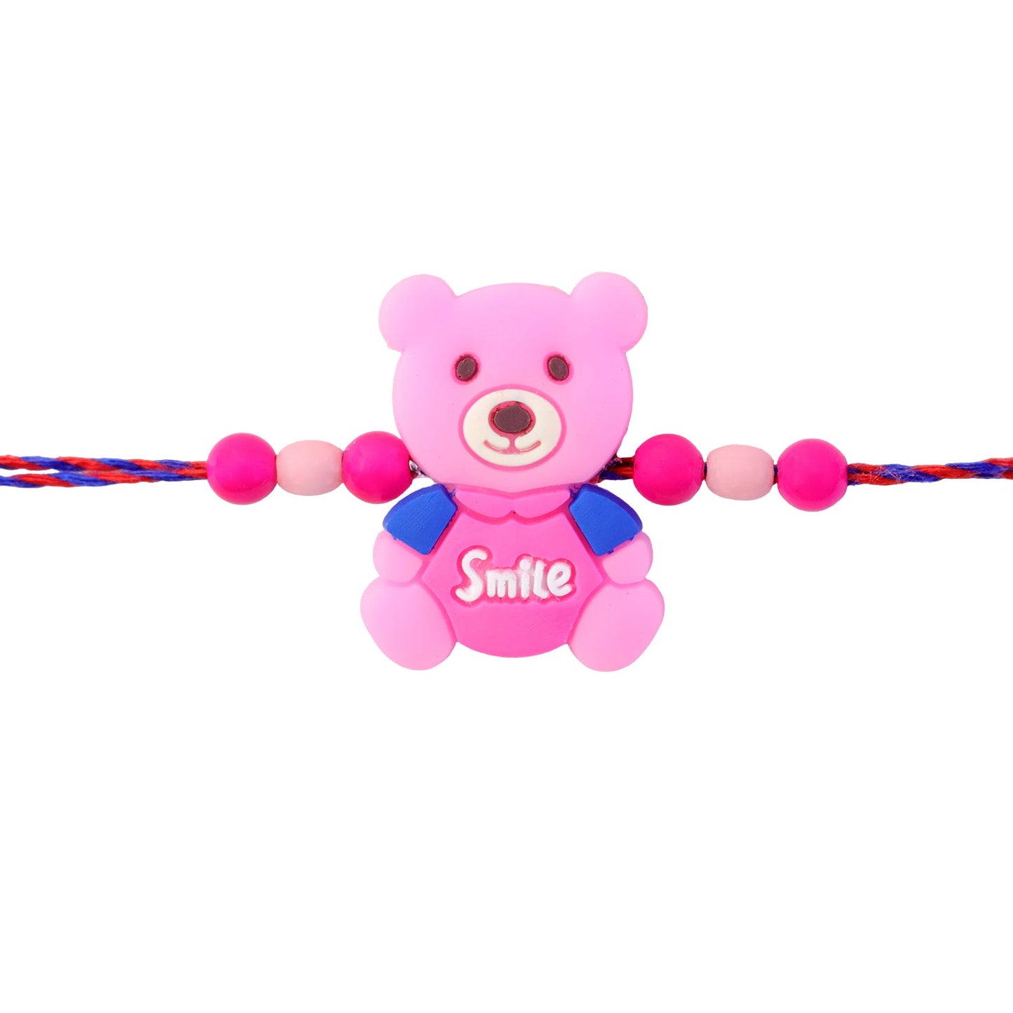 Teddy Bear Charm Kids Beaded Premium Designer Rakhi for Brother