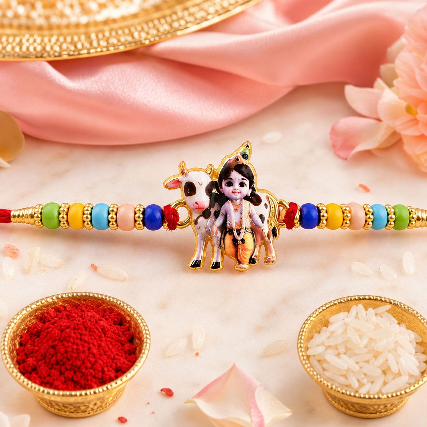 Designer Charm Premium Rakhi Combo for Raksha Bandhan Gift (5 Pc)