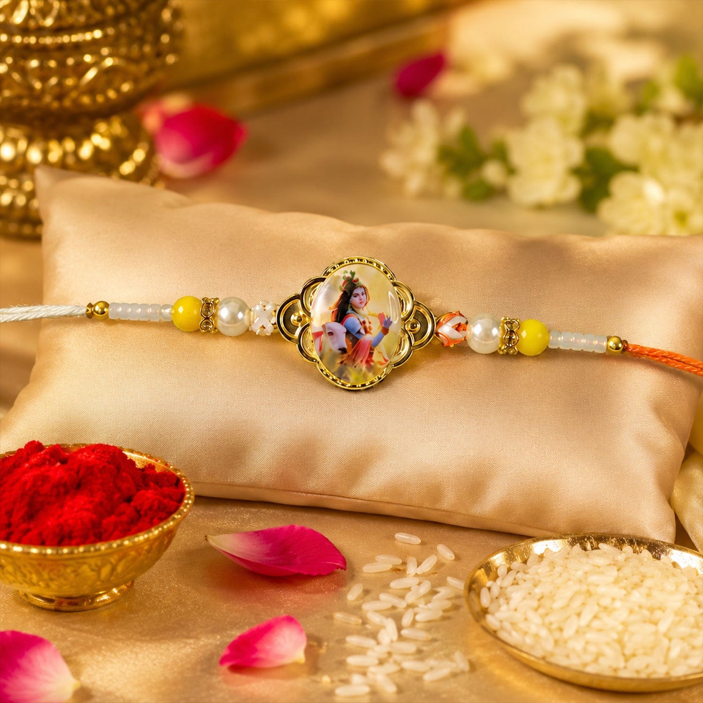 Designer Charm Premium Rakhi Combo for Raksha Bandhan Gift (5 Pc)