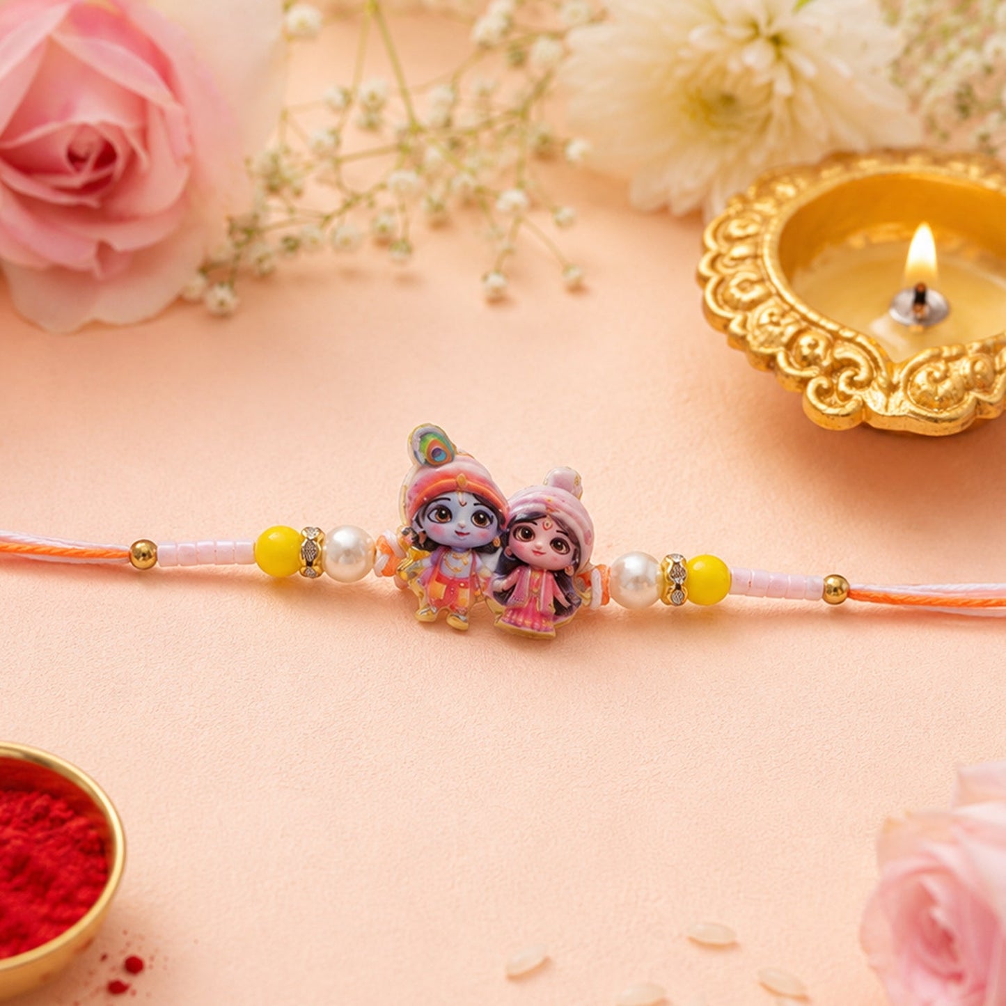 Devotional Designer Rakhi Combo Set for Raksha Bandhan Gift (6 Pc)