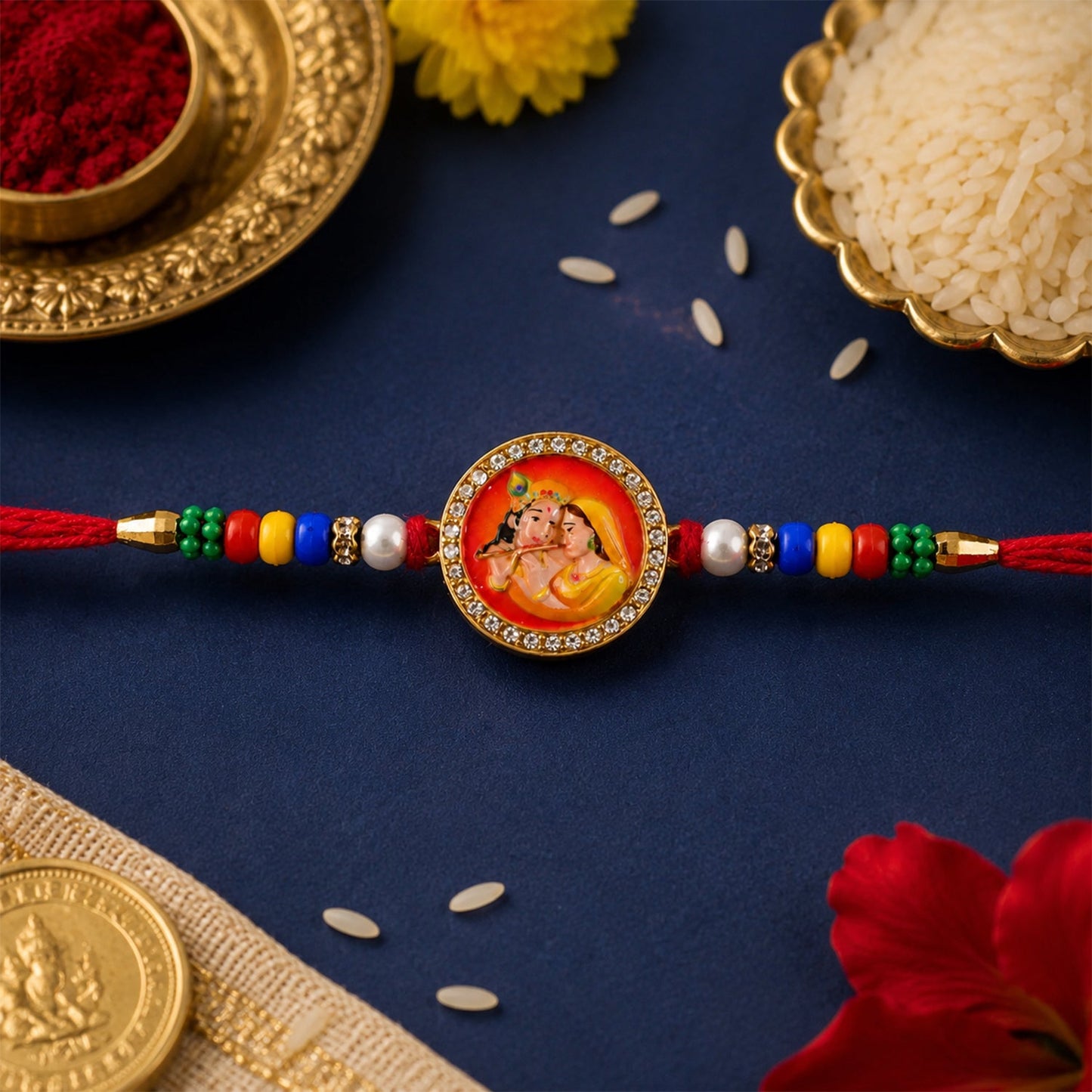 Premium Designer Rakhi Combo Set for Raksha Bandhan Gift (8 Pc)