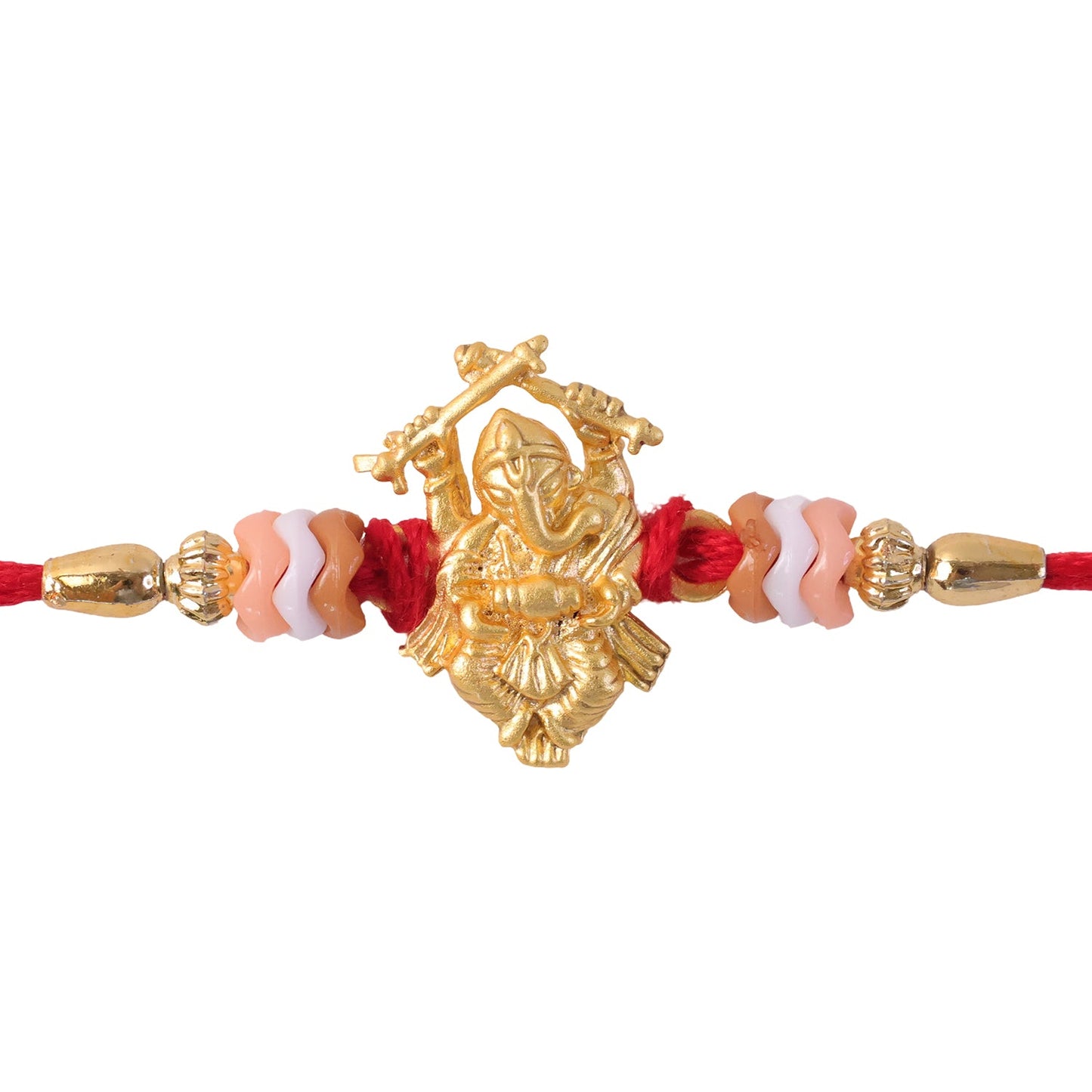 Lord Ganesha Stone Studded Traditional Rakhi Raksha Bandhan Gift