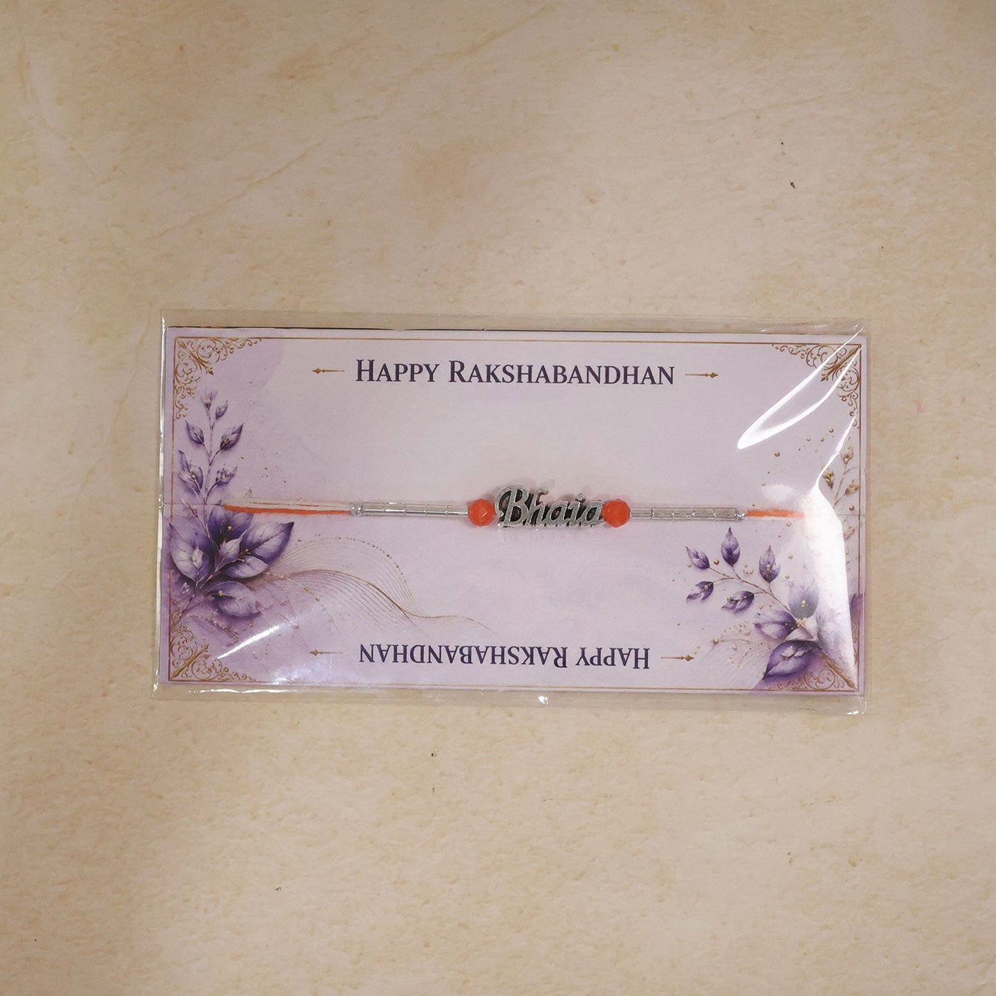 Bhai Text Bracelet Style Designer Rakhi Raksha Bandhan Gift Special