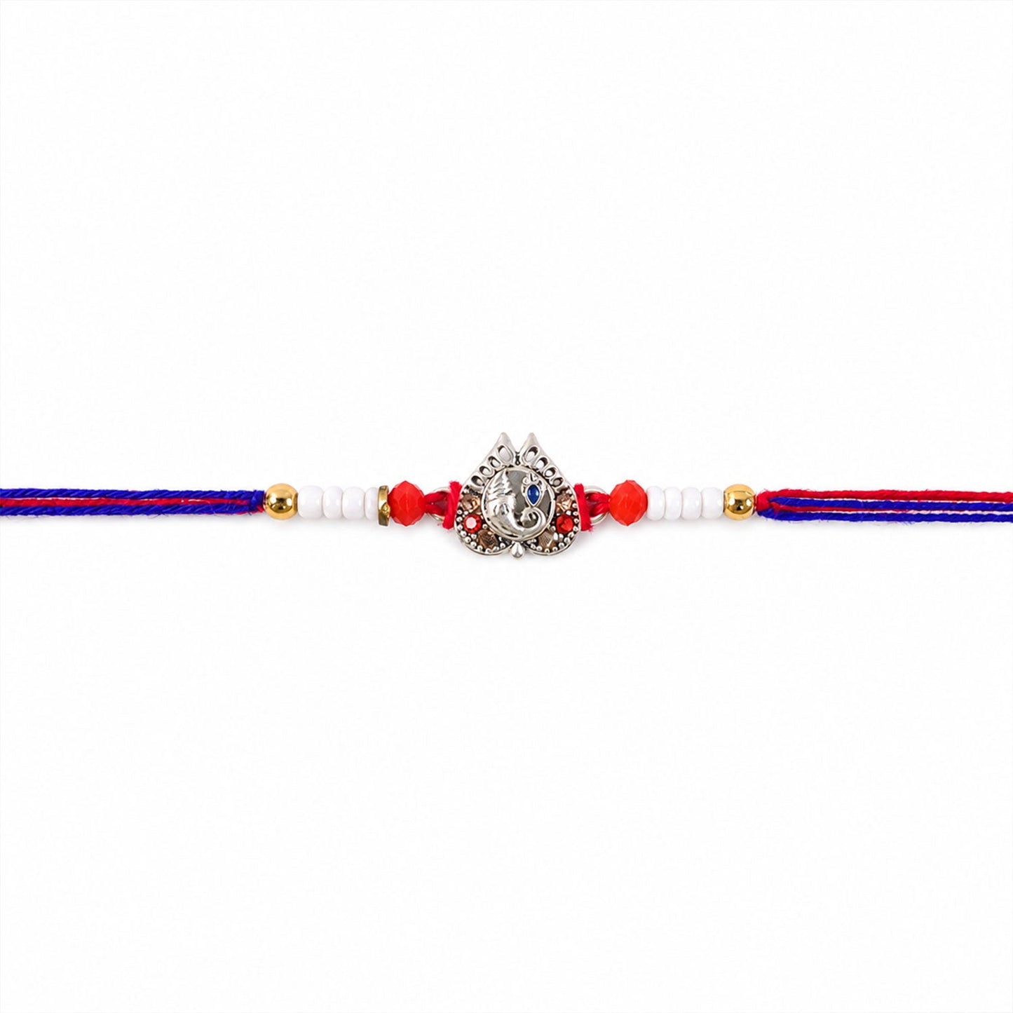 Ganesh Mofit Charm Designer Rakhi Raksha Bandhan Festive Gift