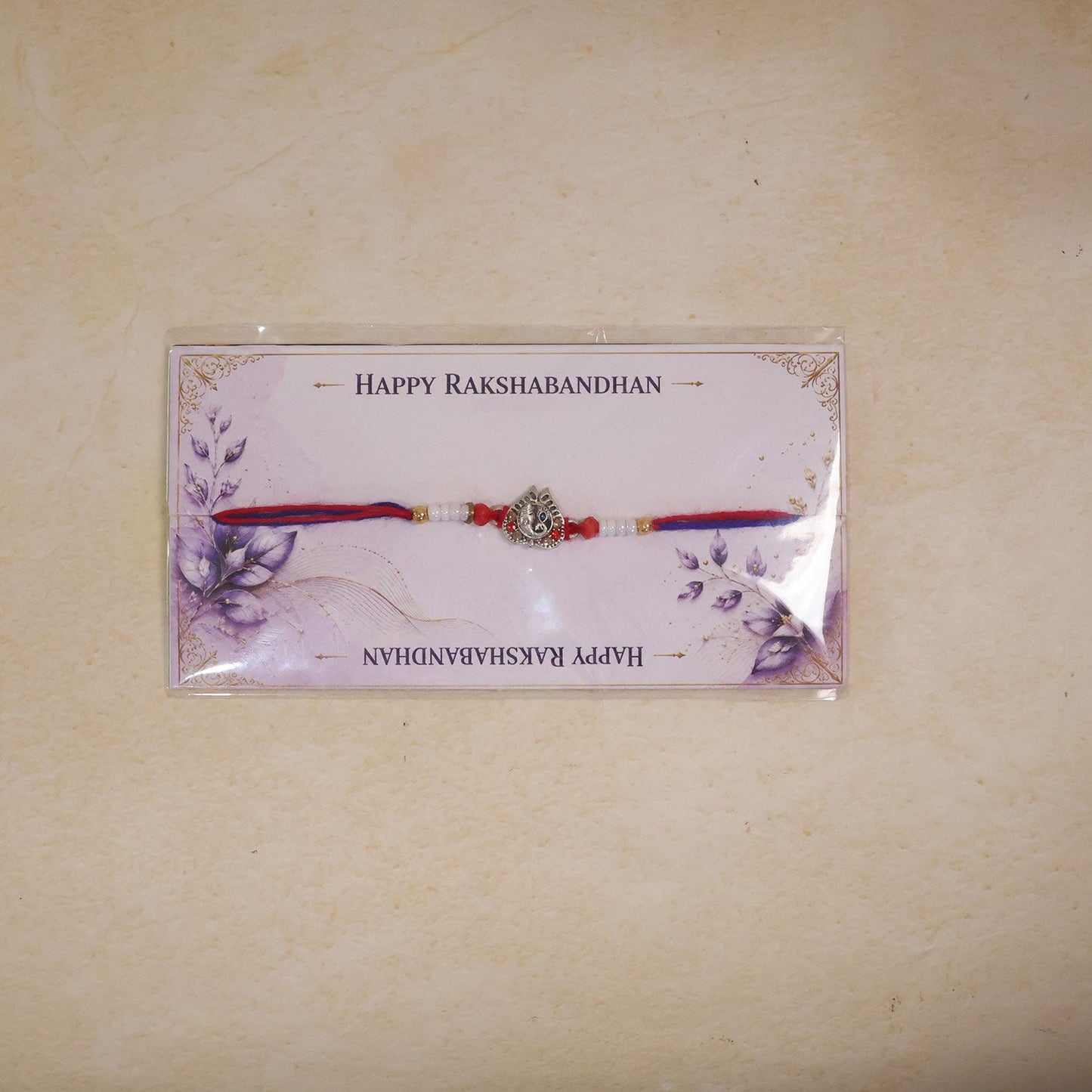 Ganesh Mofit Charm Designer Rakhi Raksha Bandhan Festive Gift