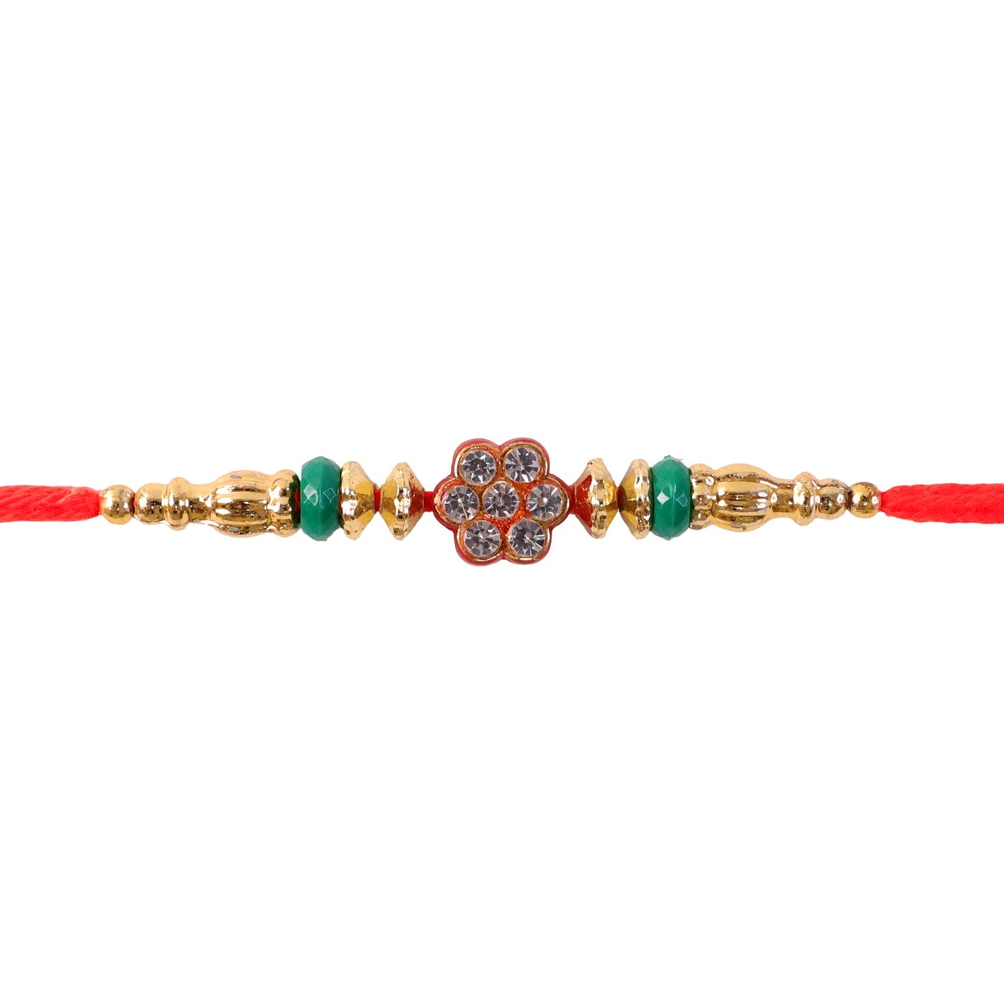 Round Floral Beaded Designer Rakhi Raksha Bandhan Celebration