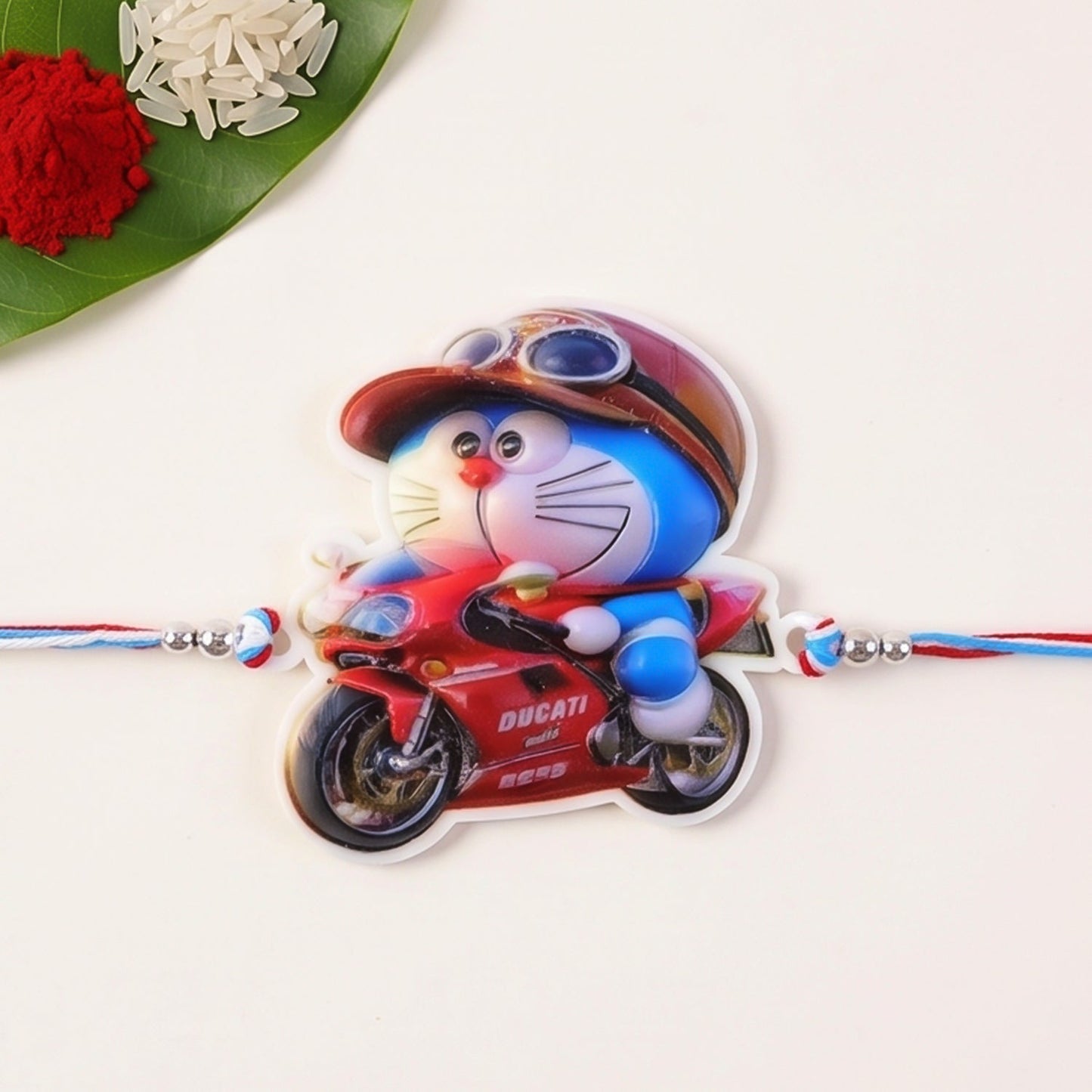 Racing Bike Charm Kids Designer Rakhi Raksha Bandhan Fun Gift Special