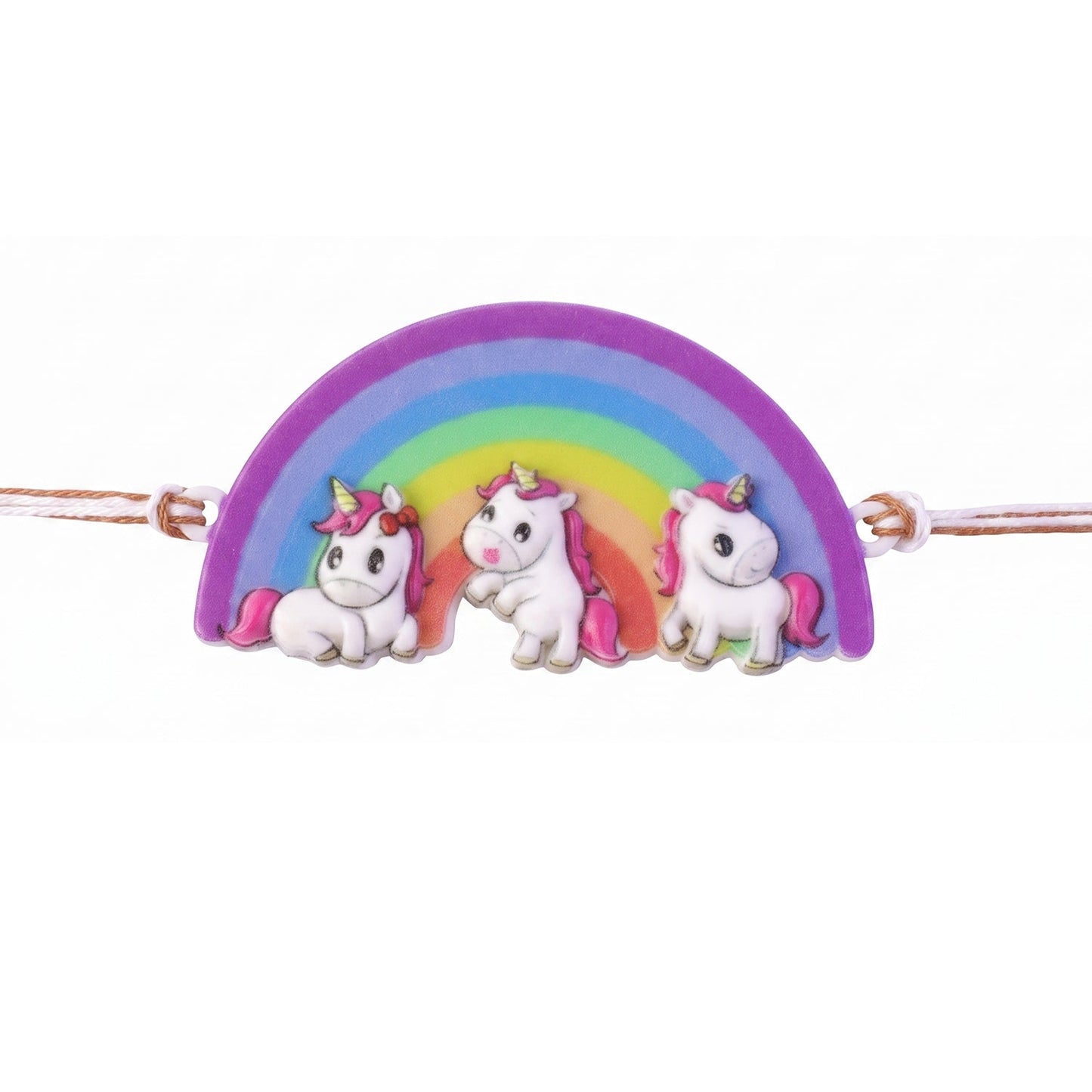 Rainbow Unicorn Kids Designer Rakhi Raksha Bandhan Celebration Gift