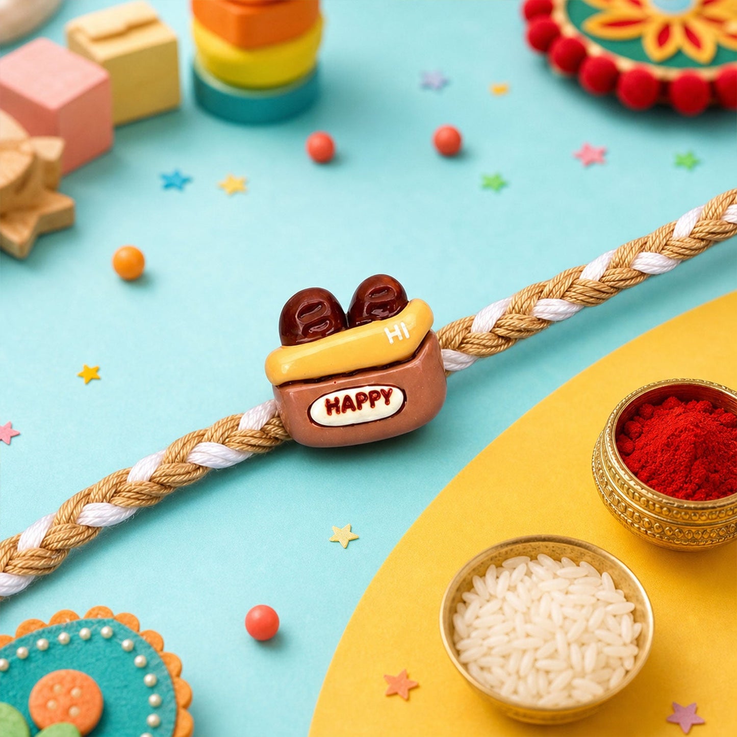 Snack Theme Designer Kids Rakhi Raksha Bandhan Combo (2 Pc)