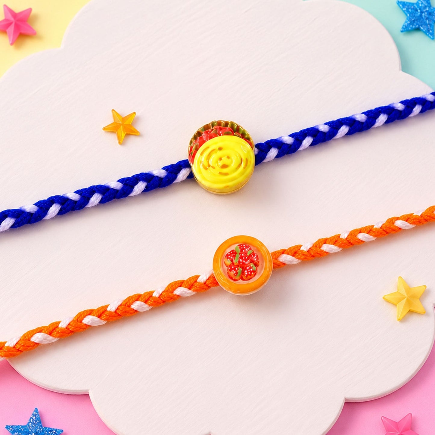 Fruit Candy Simple Rakhi Combo Raksha Bandhan Special (2 Pc)