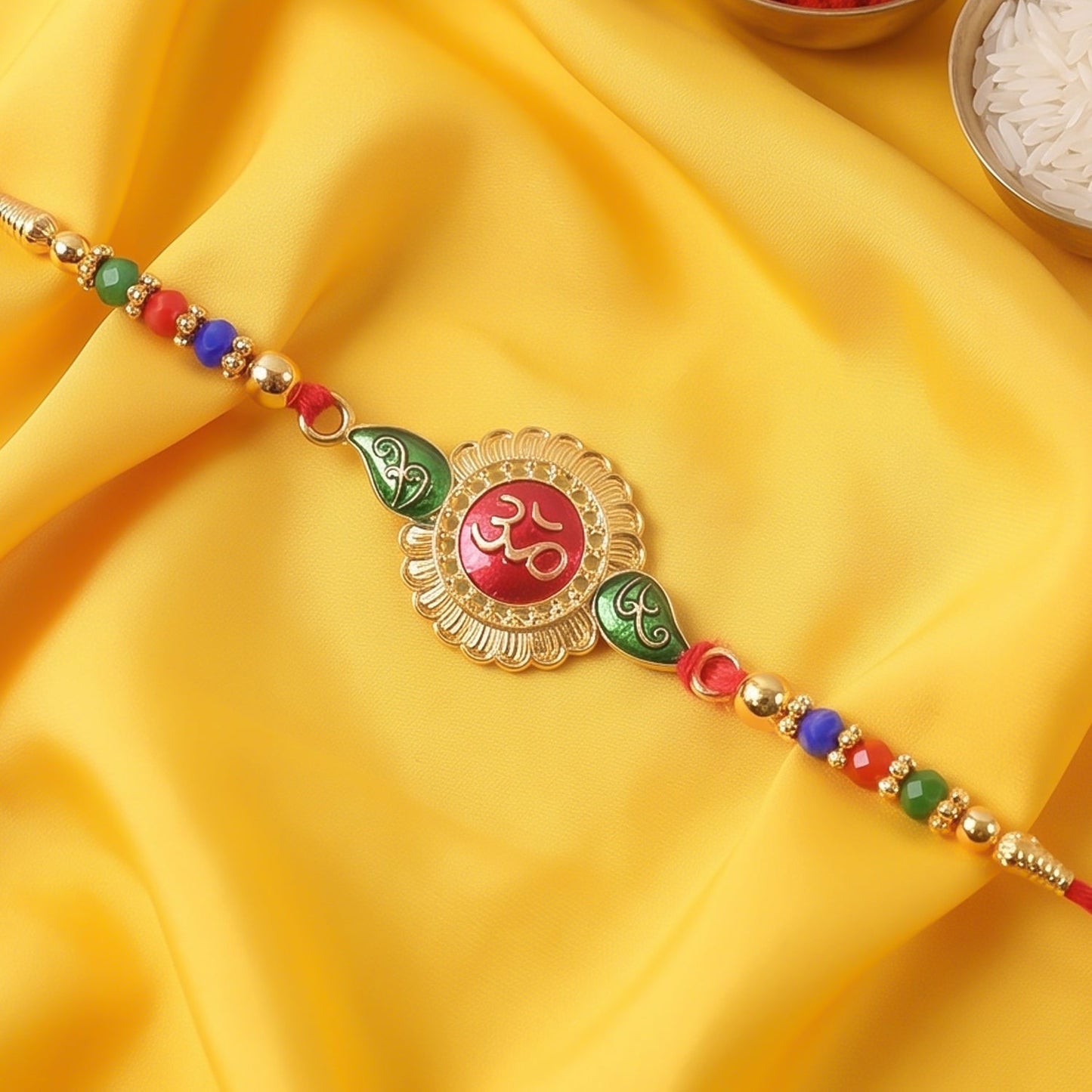 Trendy Evil Eye Rakhi with Beads for Brother | Nazar Battu Protection Rakhi
