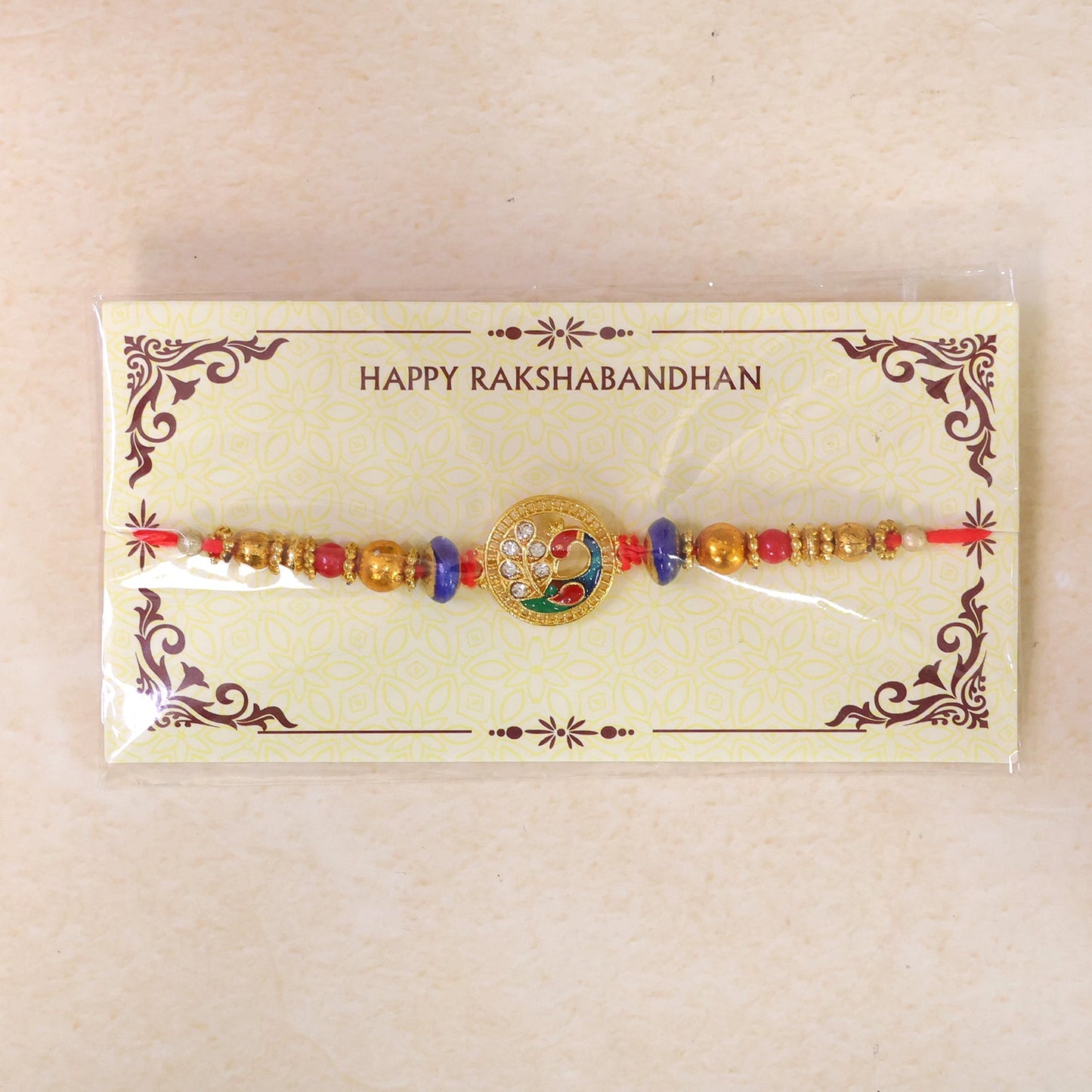 Classic AD Diamond Look Rakhi for Brother | Sparkling Premium Rakhi