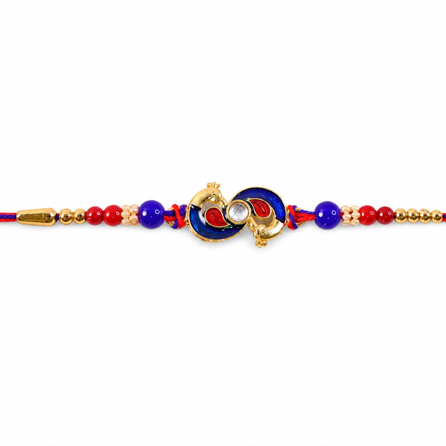 Beautiful Peacock Meenakari Designer Rakhi for Brother | Mor Design Rakhi
