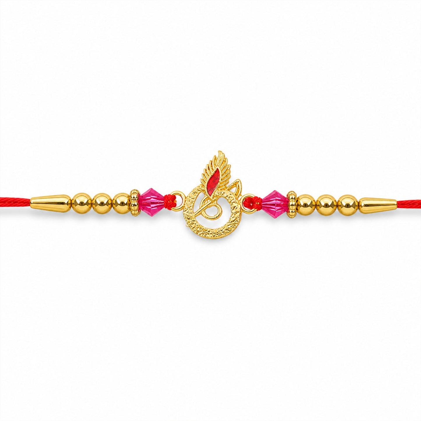 Premium AD Stone Floral Rakhi for Brother | Fancy Designer Rakhi