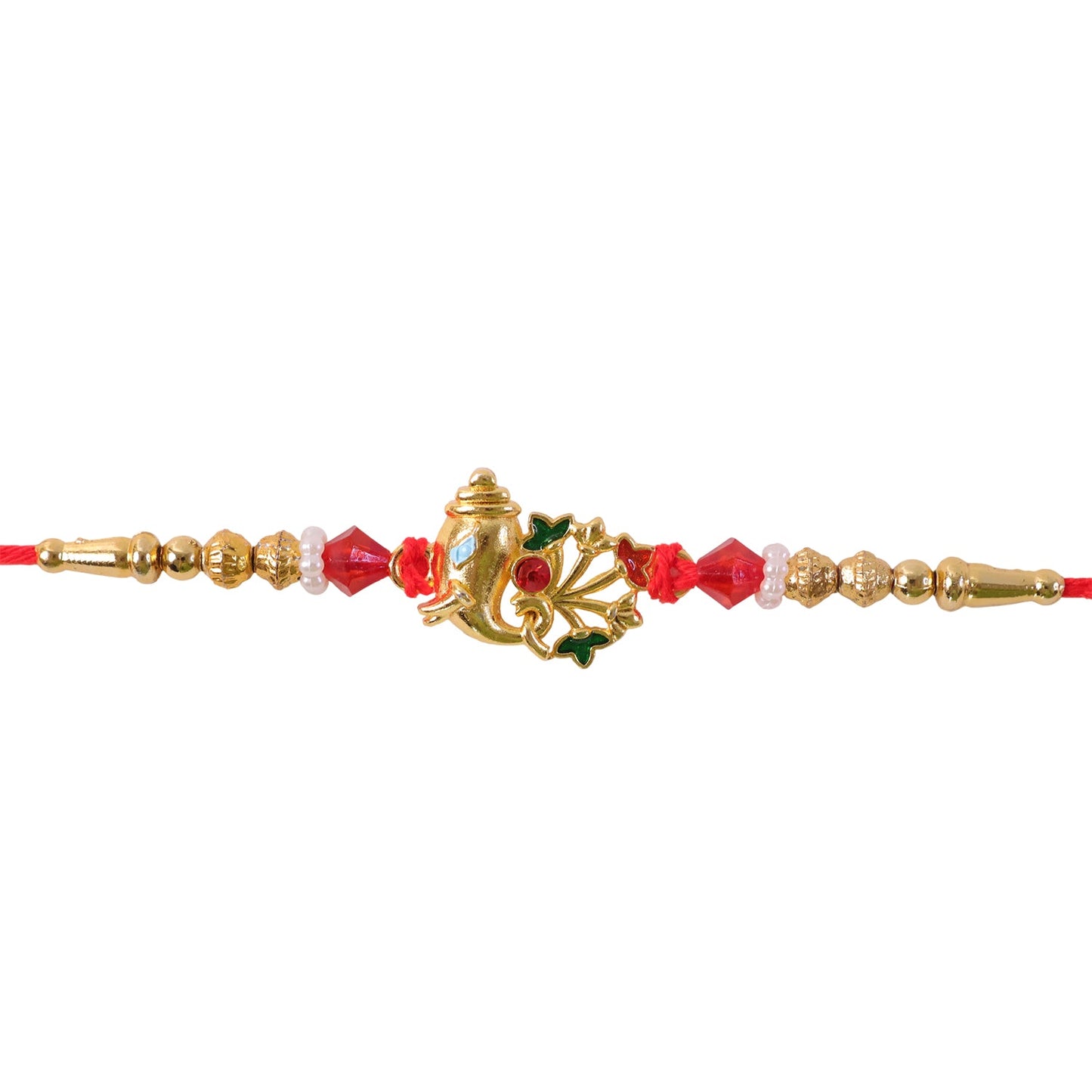 Divine Om Golden Rakhi for Brother | Religious Rakshabandhan Rakhi