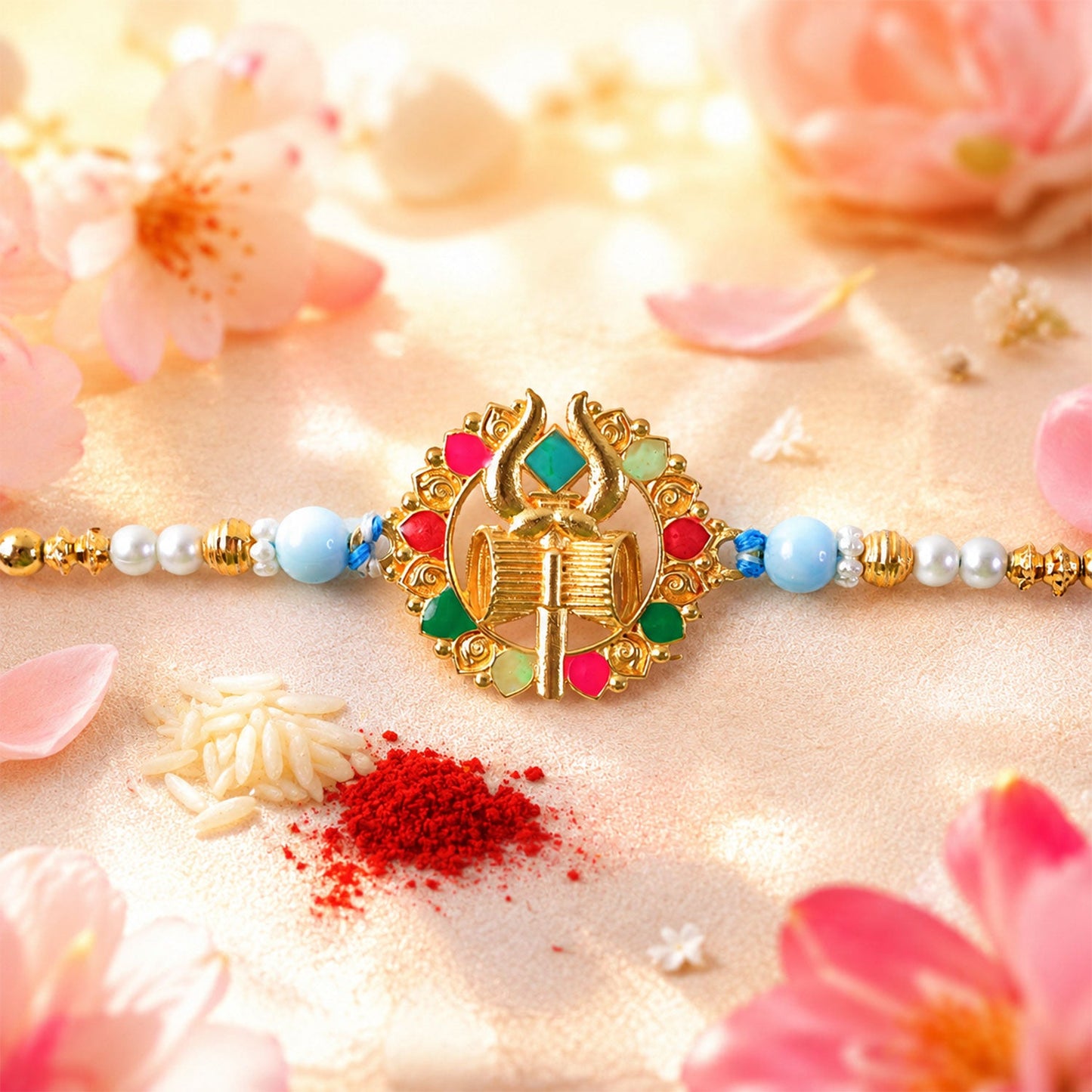 Fancy Stone Studded Designer Rakhi for Brother | Latest Premium Rakhi