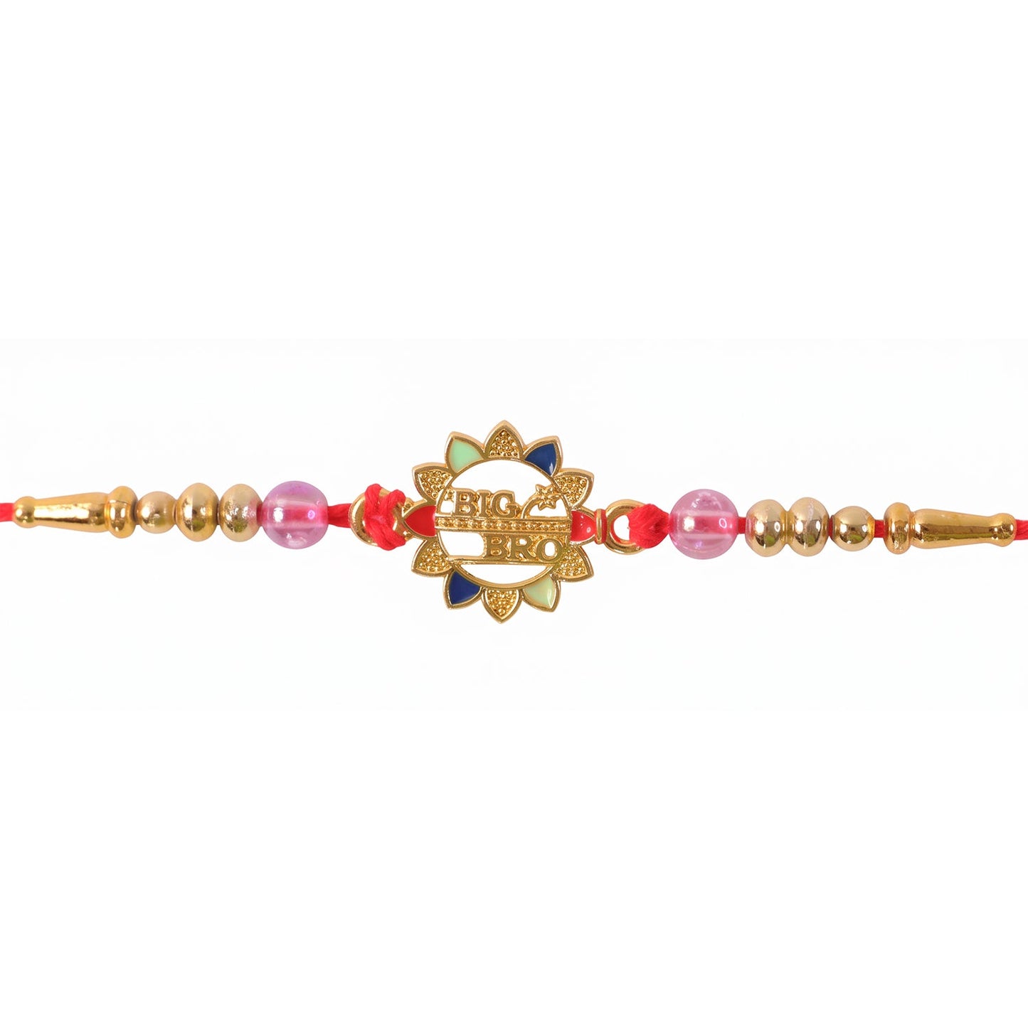 Beautiful Crystal & Beads Rakhi for Brother | Attractive Fancy Rakhi