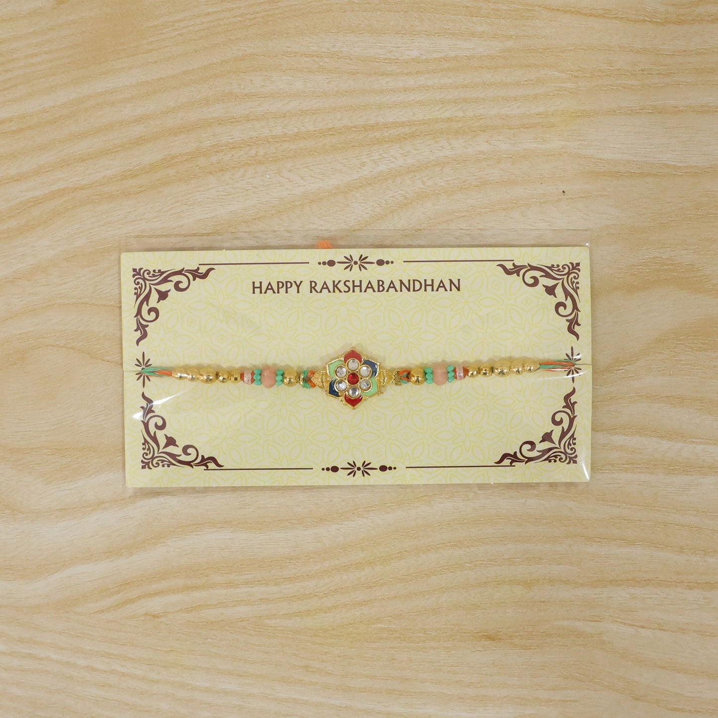 Elegant Silver AD Look Rakhi for Brother | Shining Rakshabandhan Rakhi