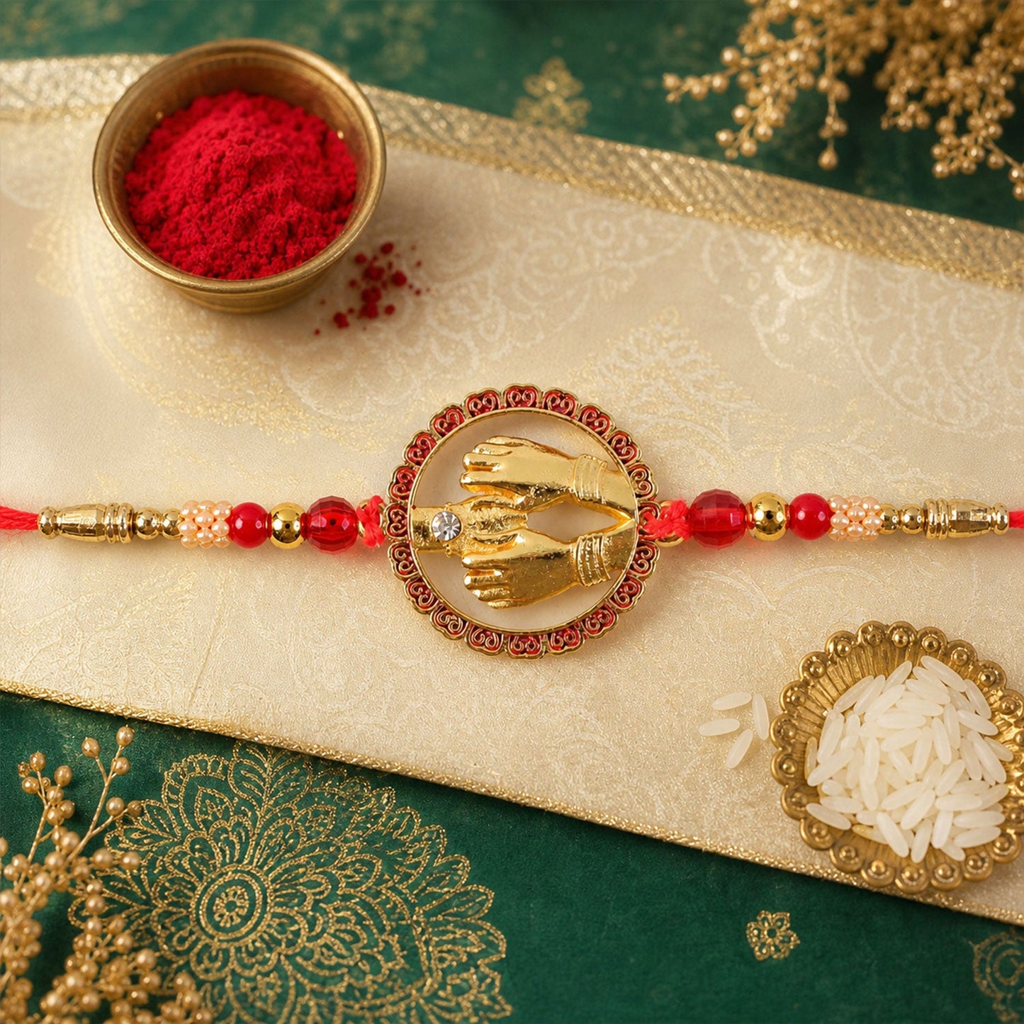 Sister Blessing Brother with Rakhi on Raksha Bandhan