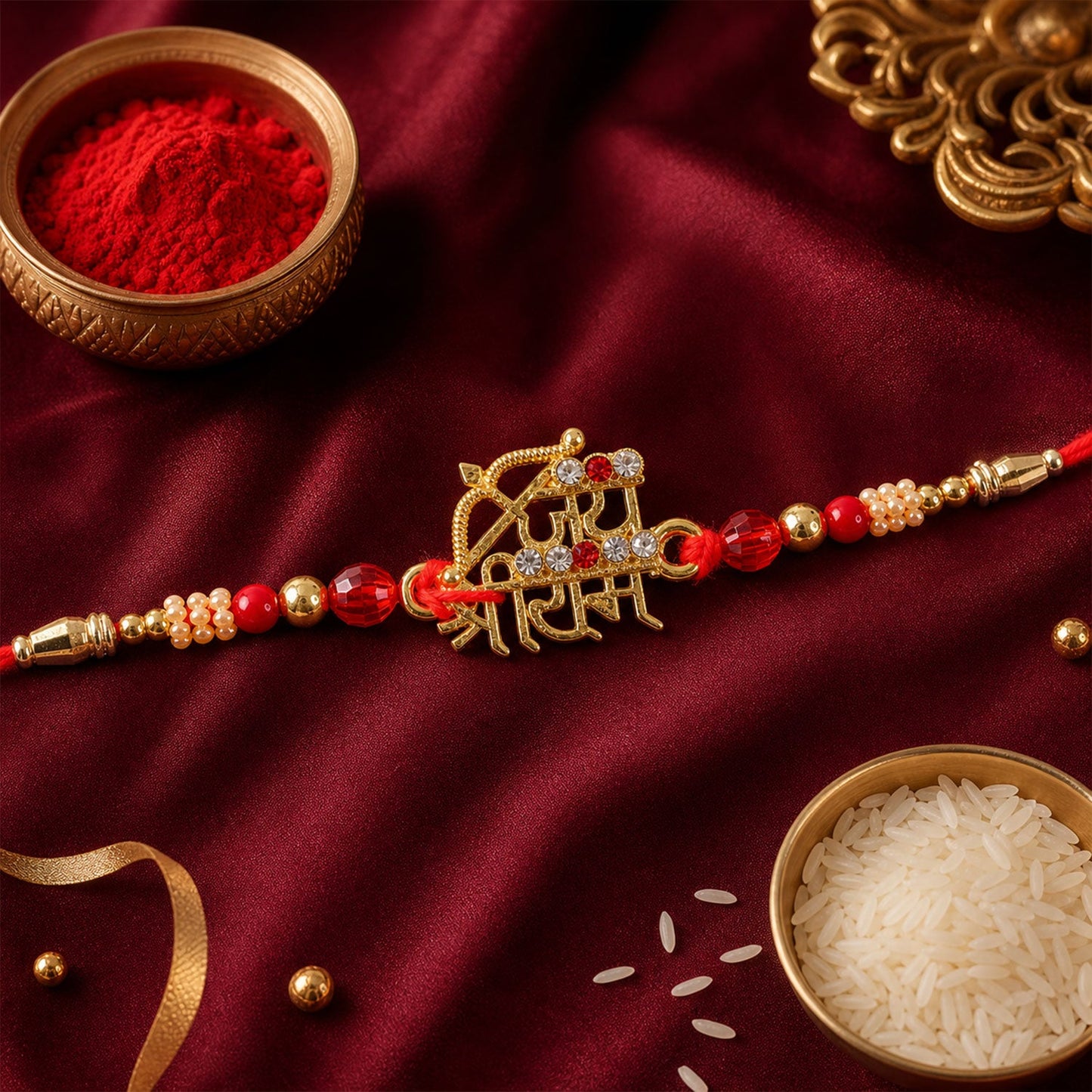Premium Jai Shree Ram Designer Rakhi for Brother