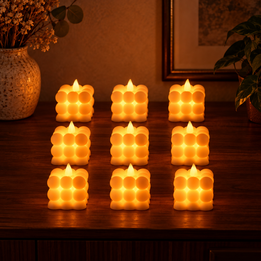 whl282 14906 decorative led candle 9pc