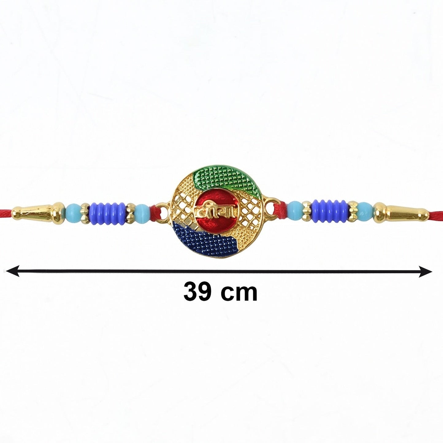 Rakhi Traditional Festive Thread with Decorative Beads (5pcs)